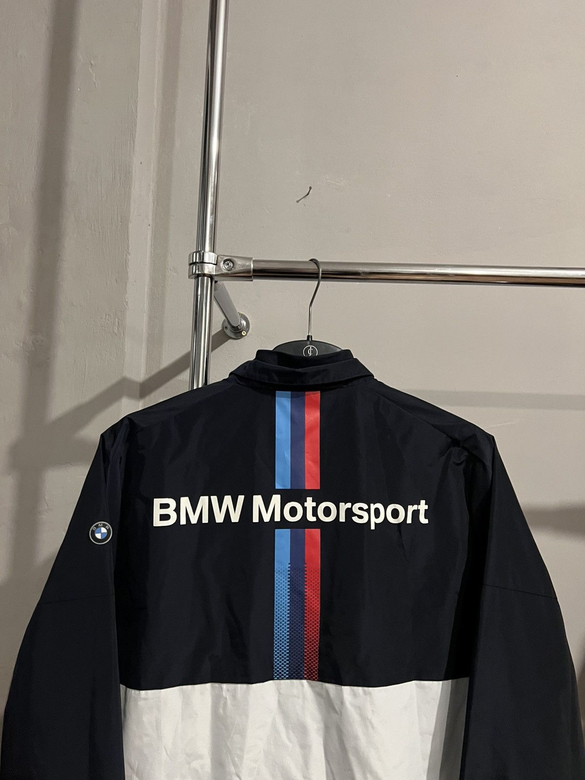 BMW BMW MOTORSPORT WINDBREAKER RACING MENS ZIP JACKET SIZE XL Size US XL / EU 56 / 4 - 15 Thumbnail