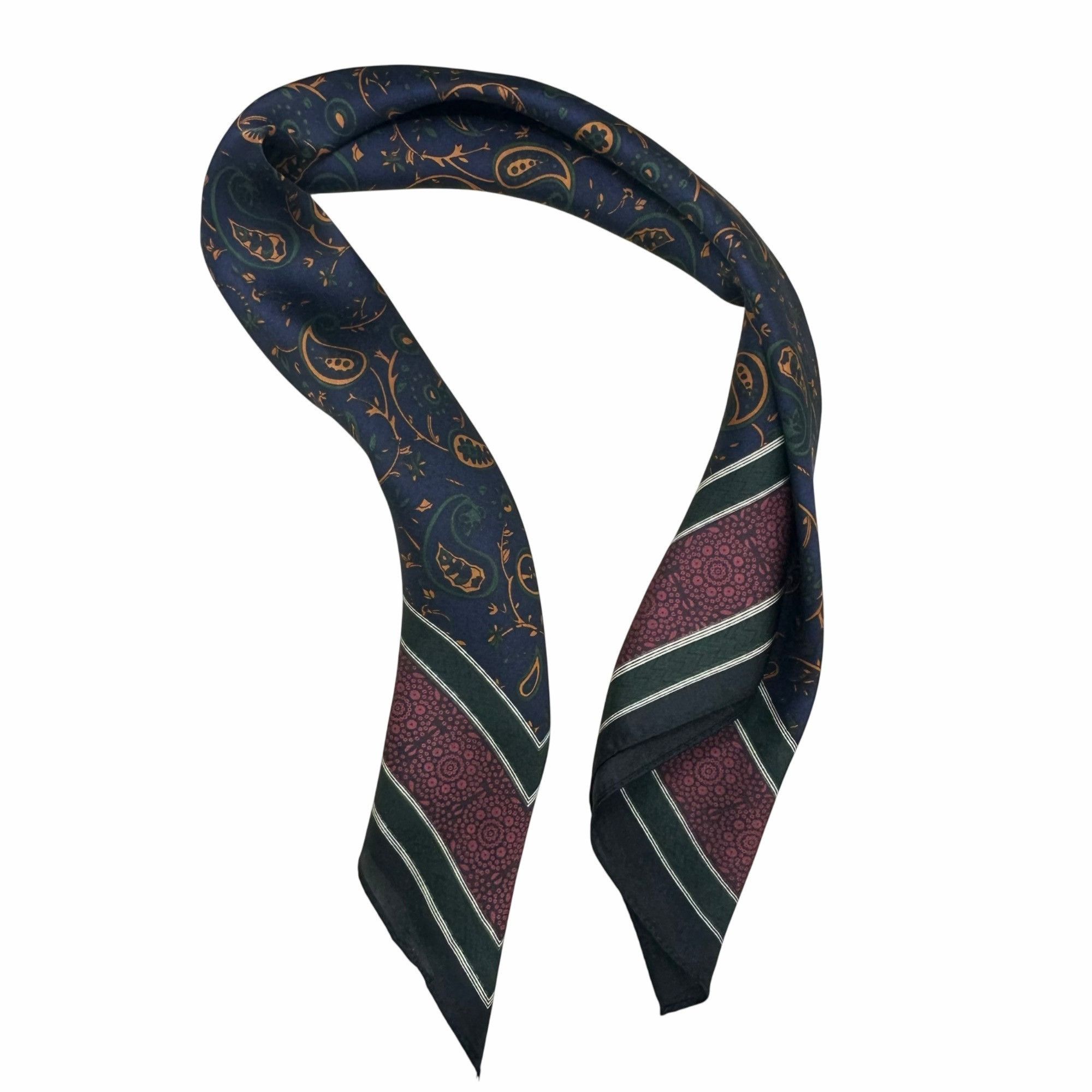 Other New Indu Printing Style Elegant Women Scarf Bandana Dark Blu Size ONE SIZE - 4 Thumbnail