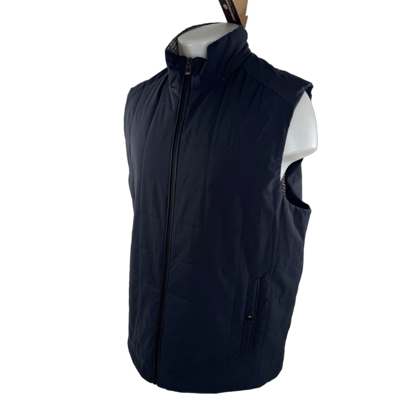 Johnston & Murphy JOHNSTON & MURPHY - NEW w TAG - Mens XL Quilted Lightweight Vest Shirt Vest Blue - Mens XL Quilted Lightweight Vest Size US XL / EU 56 / 4 - 1 Thumbnail