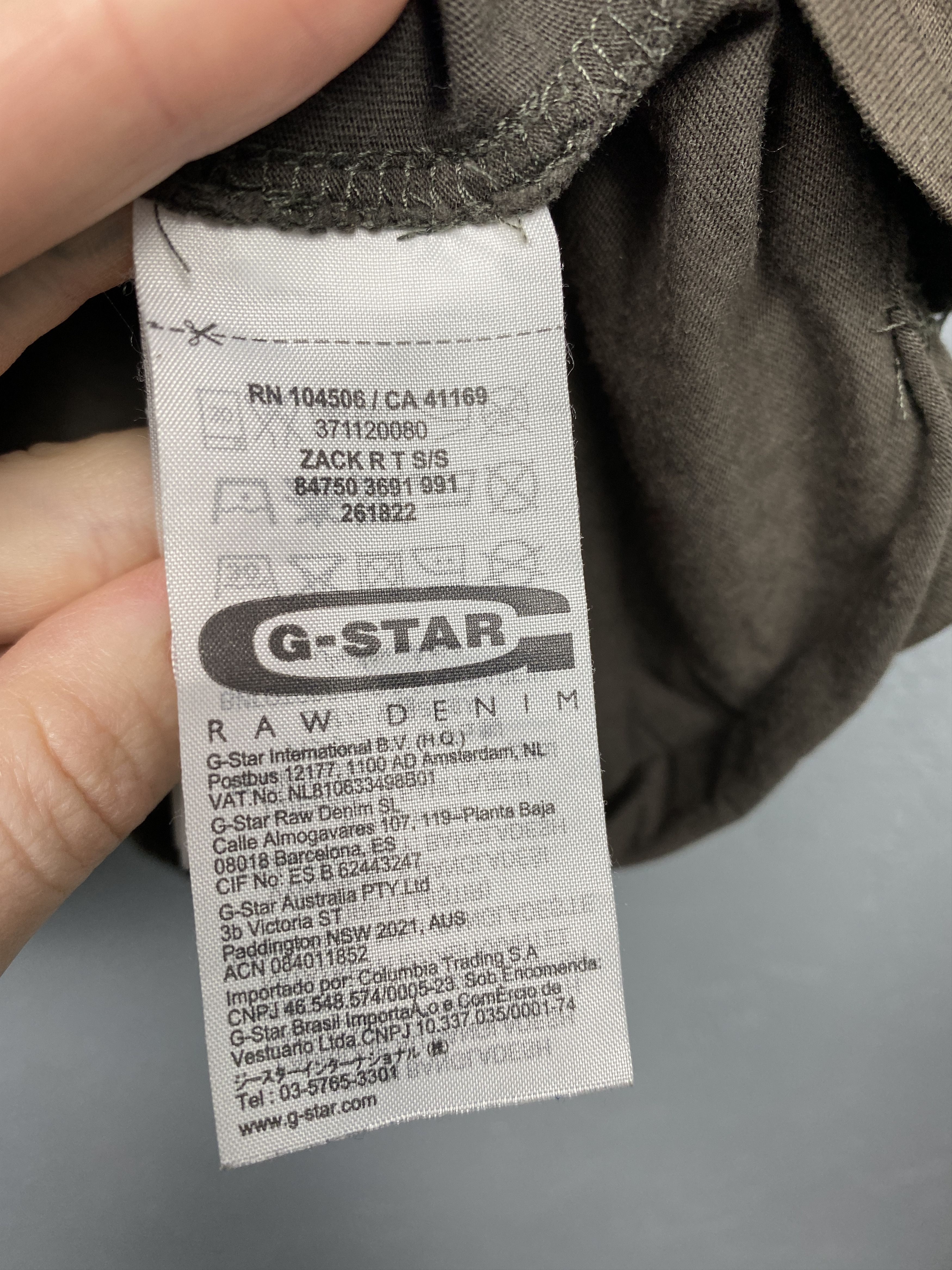 G-Star G Star Raw Vintage Mens T-Shirt Tee Y2K Size US L / EU 52-54 / 3 - 6 Thumbnail