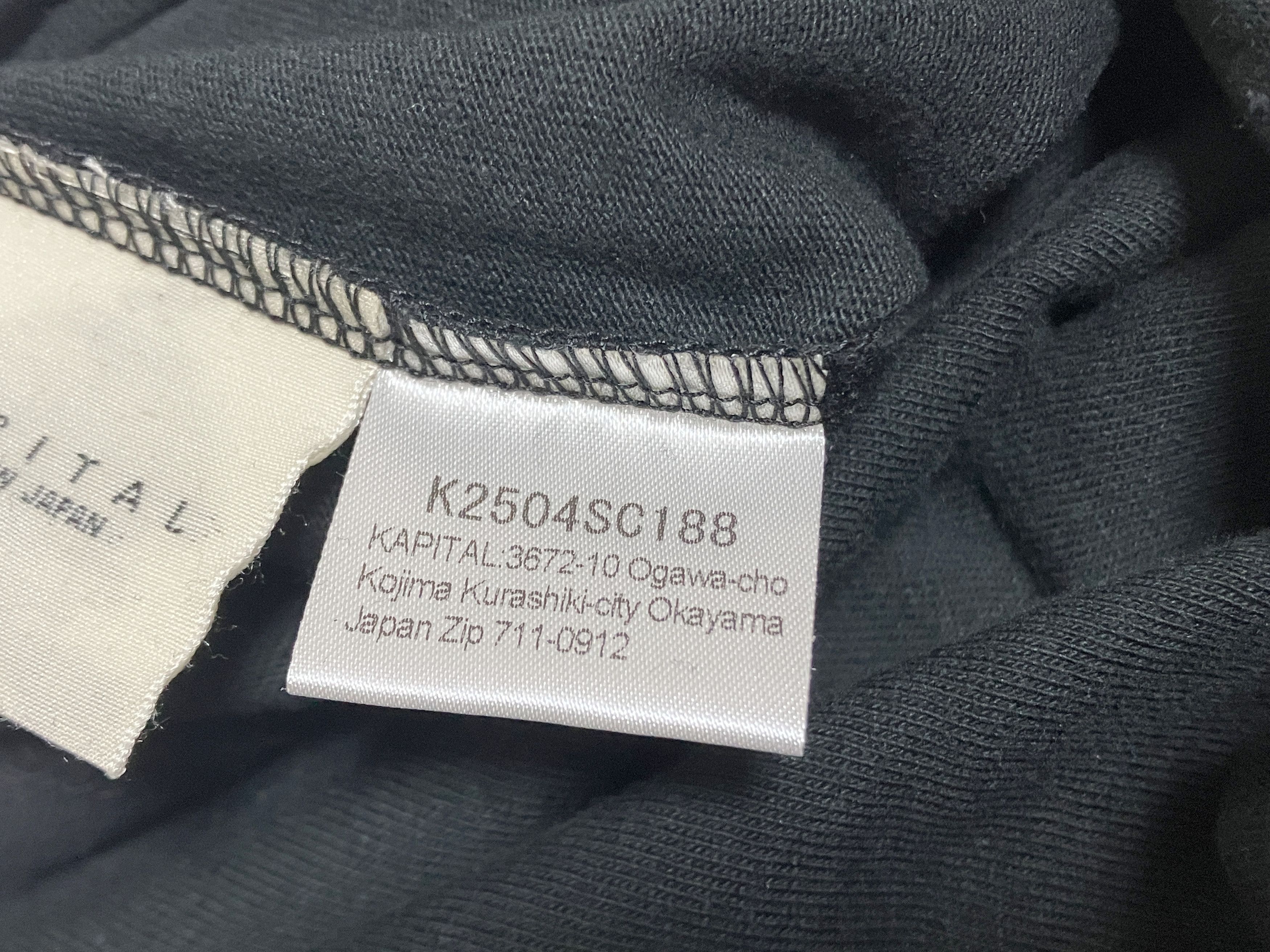 Kapital Kapital 20 Tenjiku Laundry Max Ringer t-shirt Tee black 2 Size US M / EU 48-50 / 2 - 5 Thumbnail