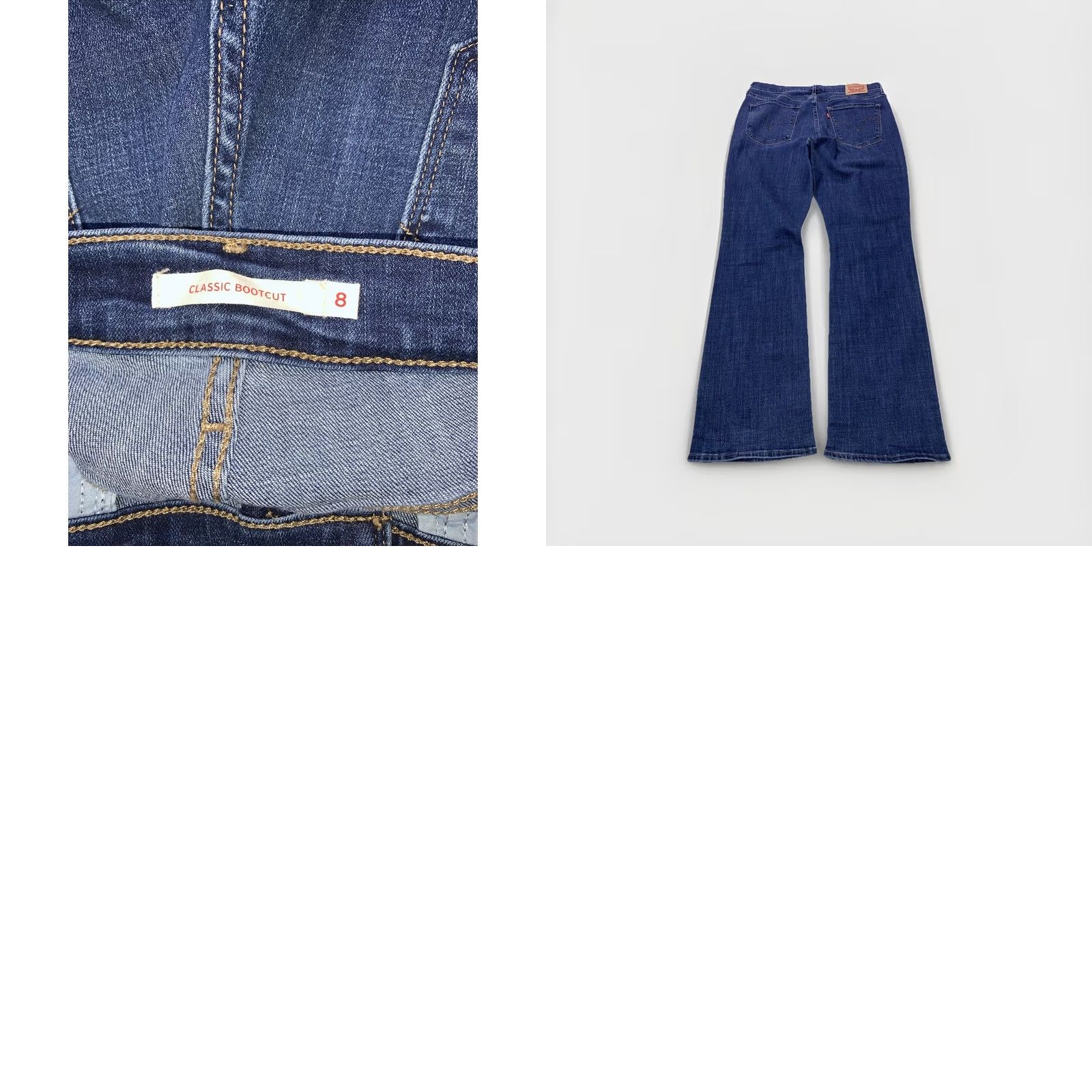 Levi's Levi’s Classic Bootcut Stretch Mid Rise Jeans Women’s 8 Blue Denim Regular Inseam 30 Size 30" / US 8 / IT 44 - 8 Thumbnail