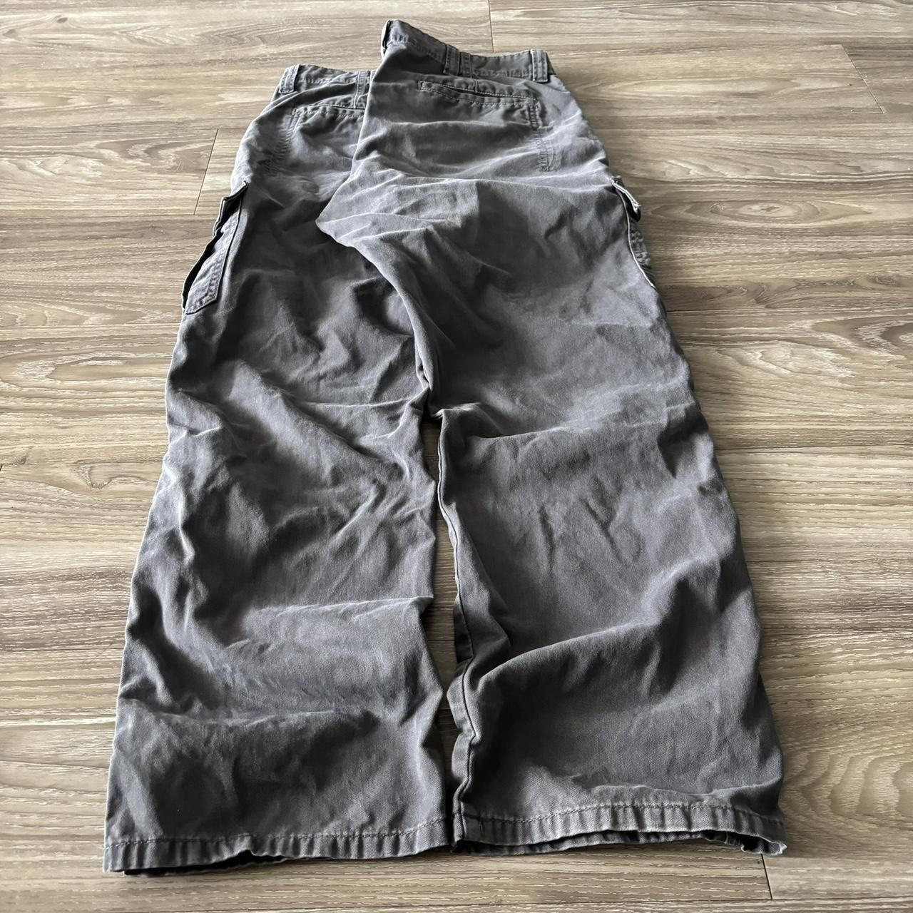 Vintage Crazy Vintage Y2K/2000s Faded Grey Khaki Skater Cargo Pants! 34x30 Size US 34 / EU 50 - 4 Thumbnail
