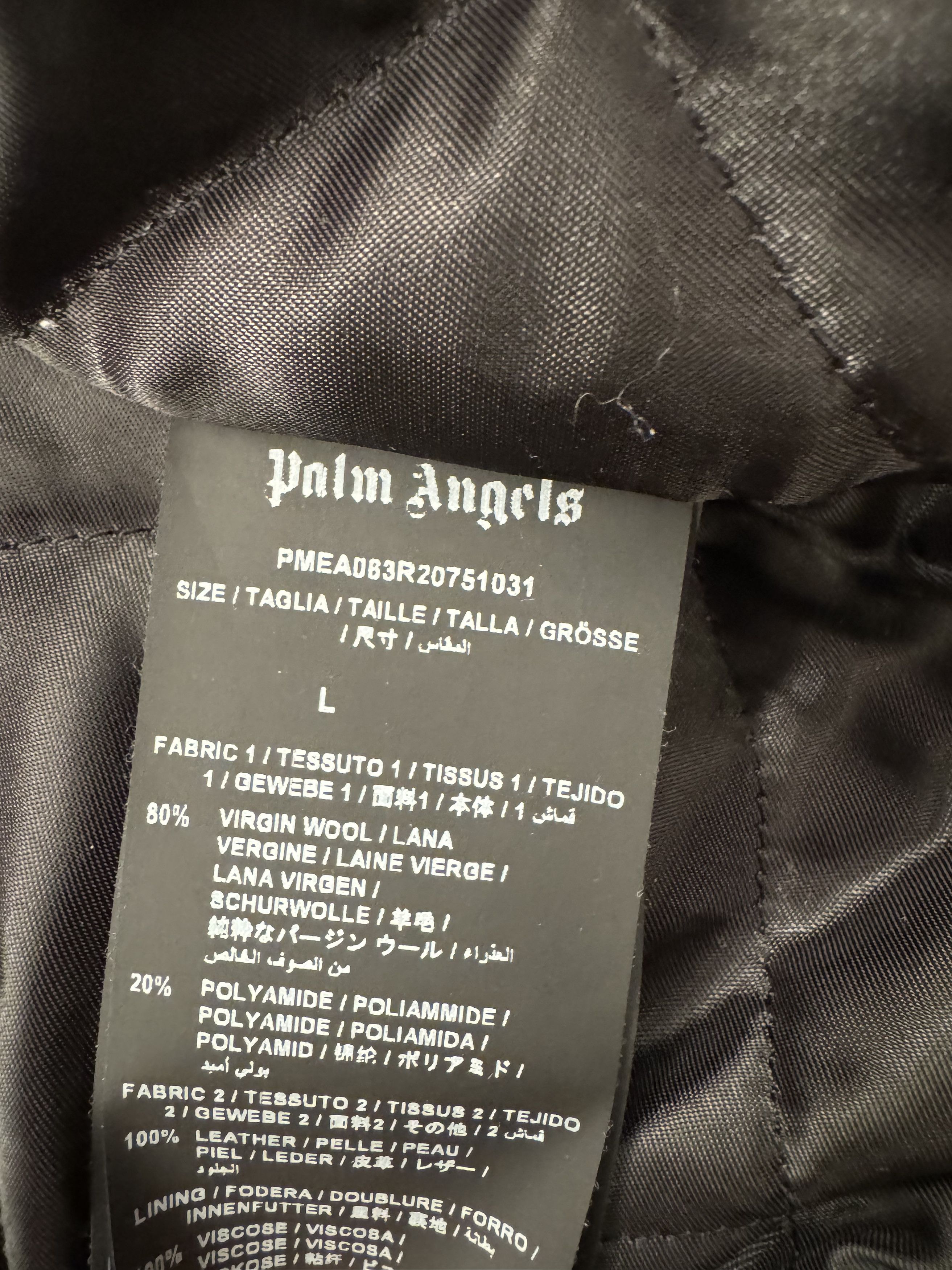 Palm Angels × Vintage 🐻 Palm Angels Green Varsity Jacket Size US L / EU 52-54 / 3 - 16 Thumbnail