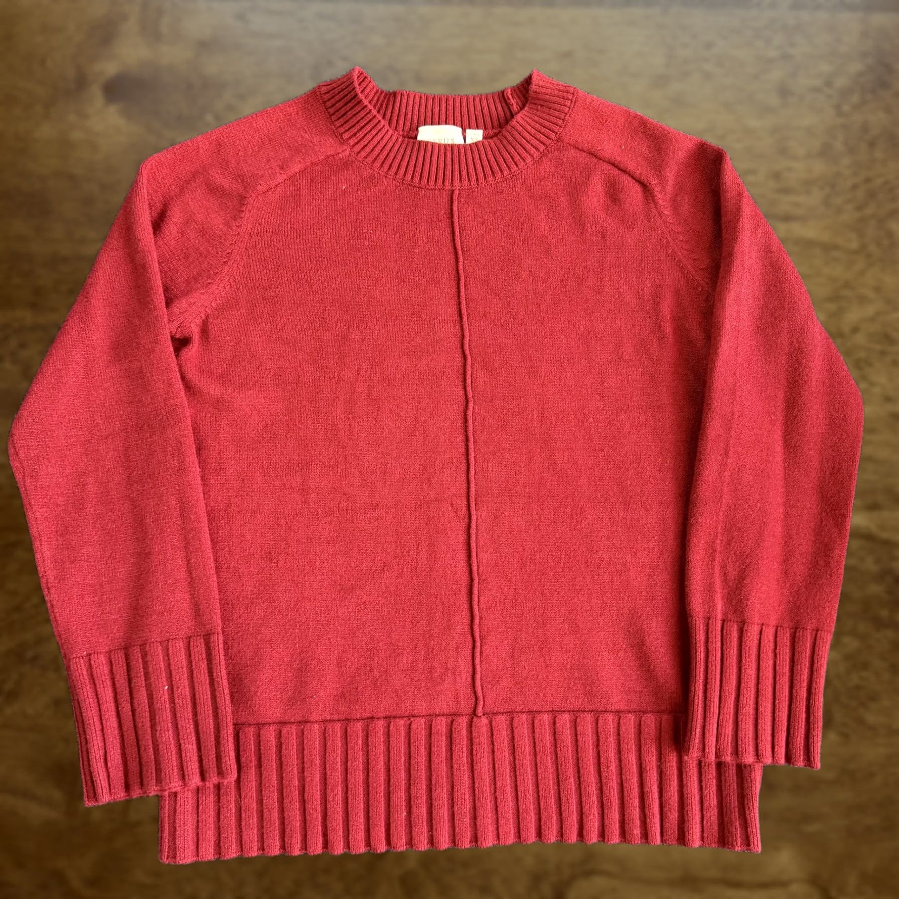 Vintage Cyrus Sweater Womens XS Red Crew Neck Raglan Tight-Knit Pullover Size XS / US 0-2 / IT 36-38 - 1 Thumbnail