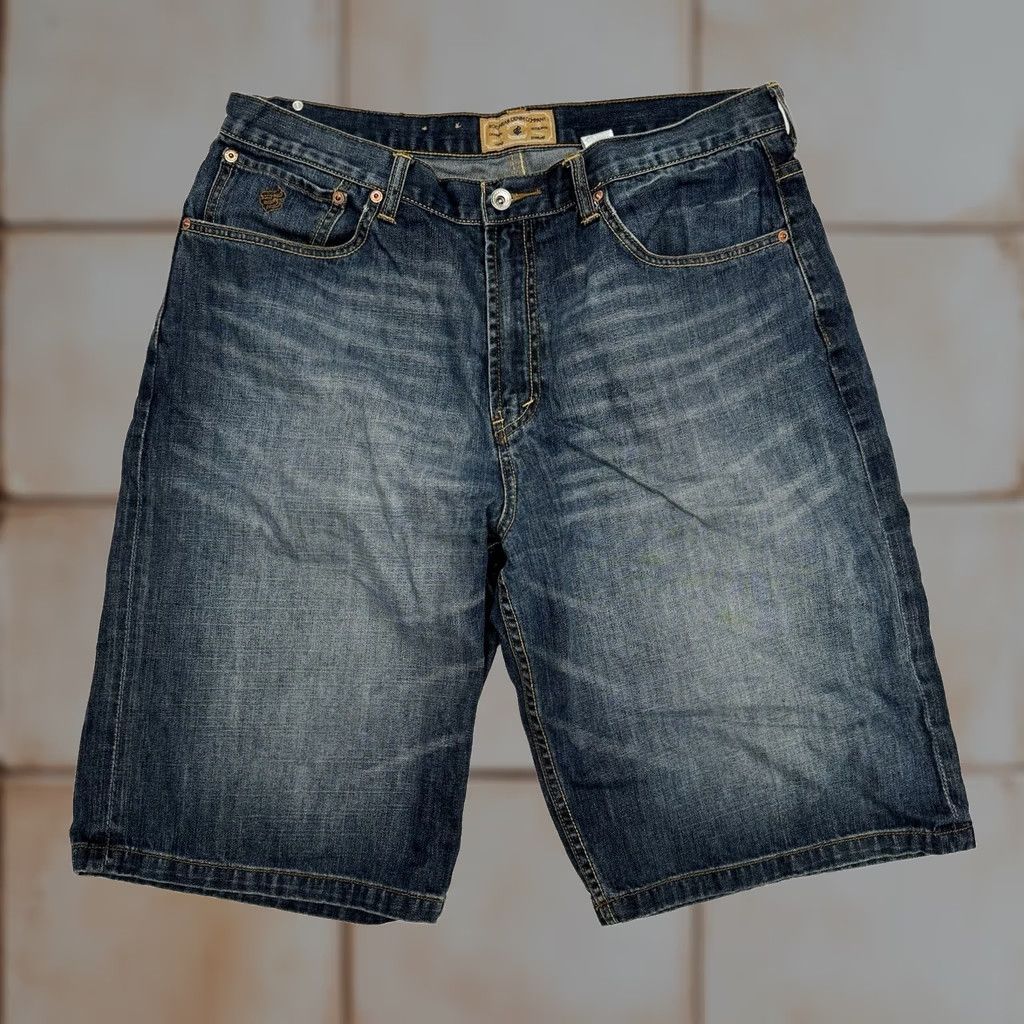 Rocawear Rocawear Y2K Baggy Denim Shorts 36 Mens 13" Inseam Wide Leg Blue Jeans Jorts 2000s Mens Denim Shorts Size US 36 / EU 52 - 1 Thumbnail