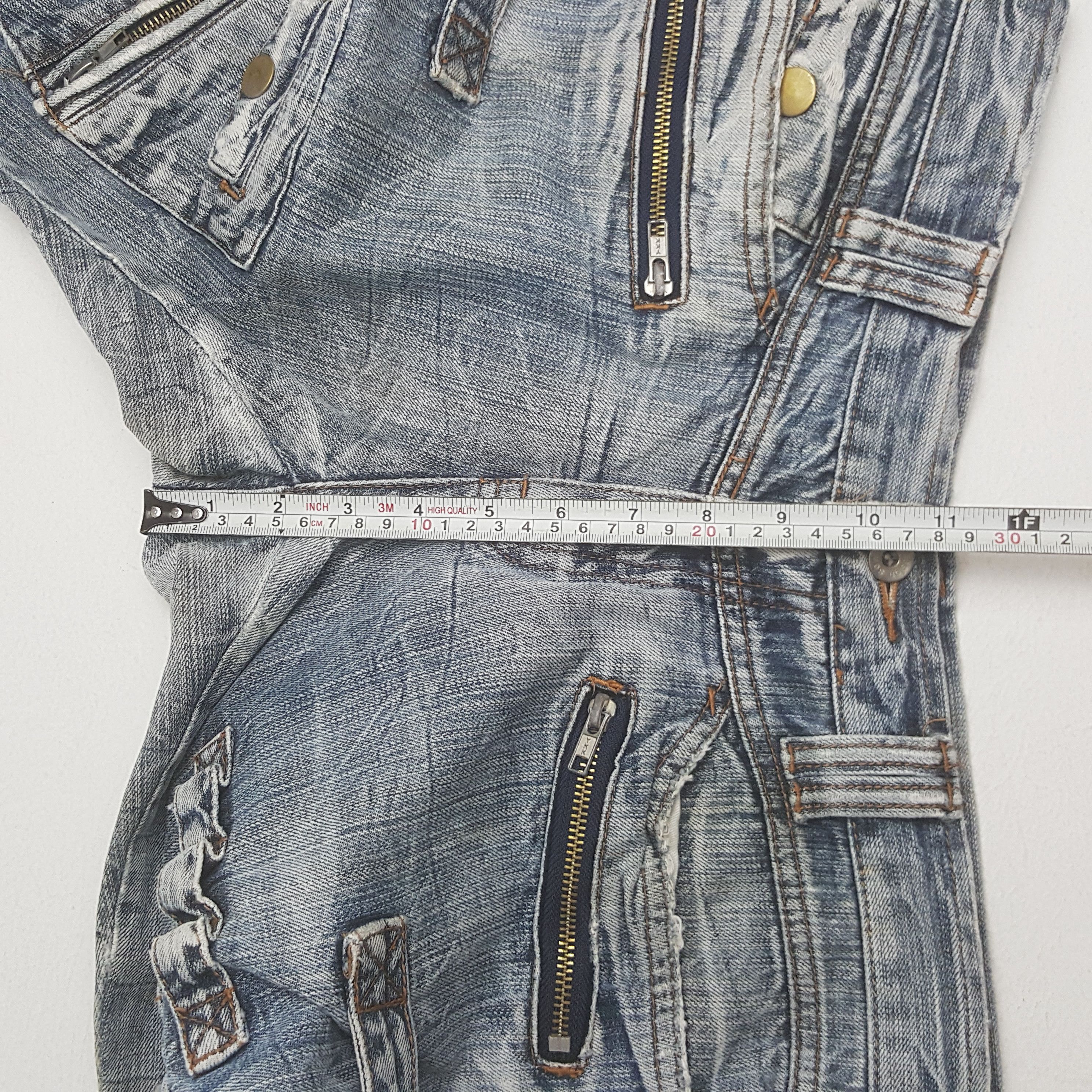 Japanese Brand × Vintage × semanticdesign Vintage Semantic Design Cargo Denim Pants Size US 32 / EU 48 - 8 Thumbnail