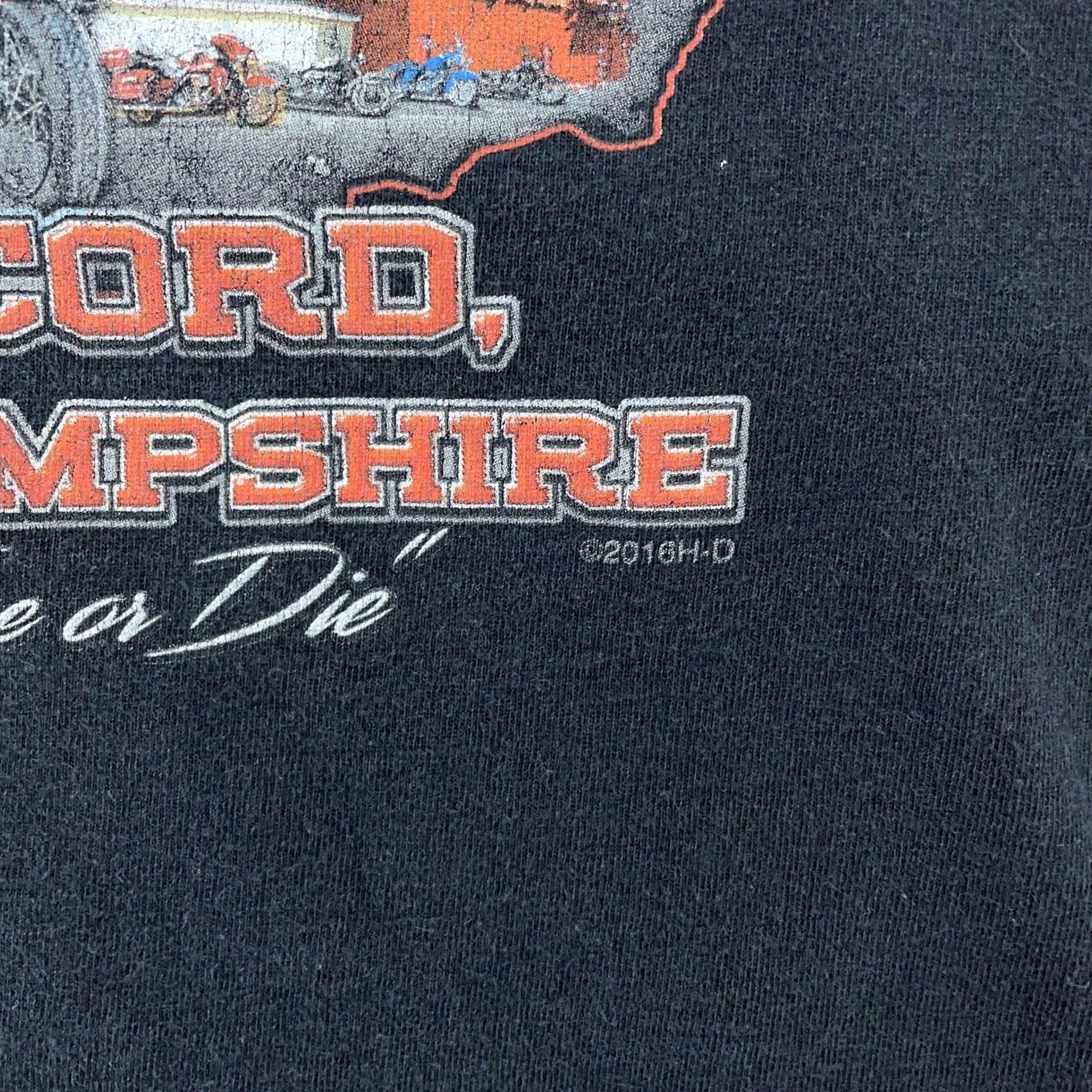 Harley Davidson Harley-Davidson Shirt L/XL Black 2016 Bike Week Concord NH Graphic Heritage Mens T-Shirt Short Sleeve Crew Neck Cotton Graphic Print Vintage: No Size US L / EU 52-54 / 3 - 7 Thumbnail