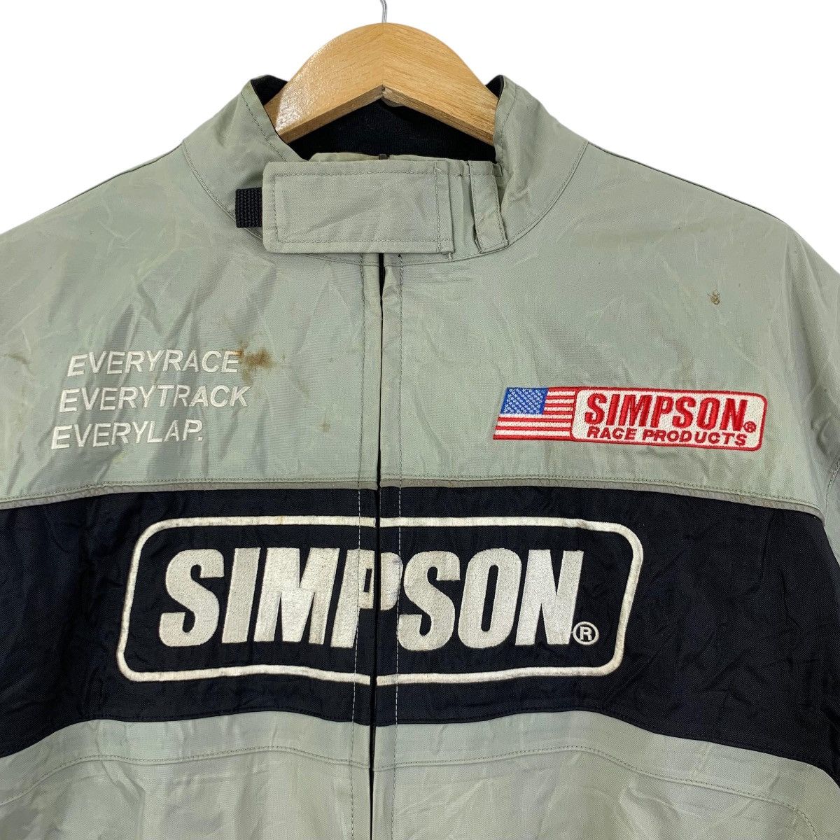 Vintage Vintage SIMPSON RACING Motorbikes Usa Race Bomber Jacket Size US XL / EU 56 / 4 - 3 Thumbnail