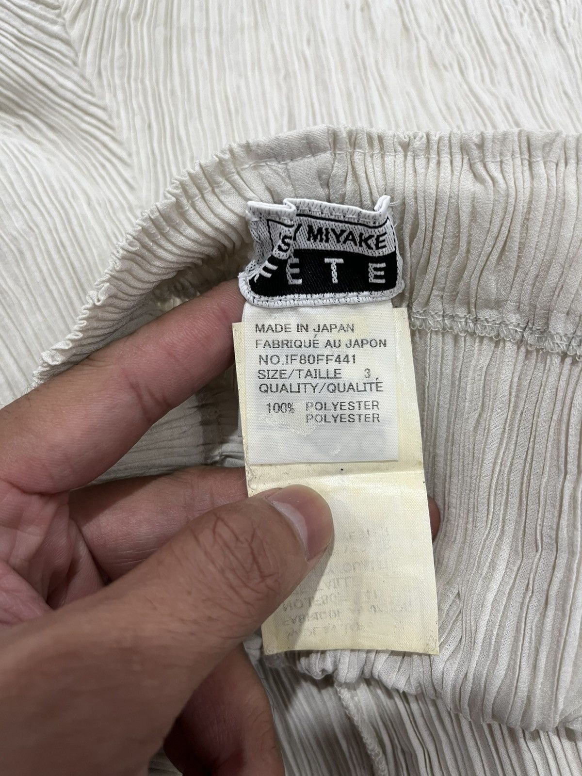 Pleats Please Issey Miyake ISSEY MIYAKE FETE 90s Size 31" - 5 Thumbnail