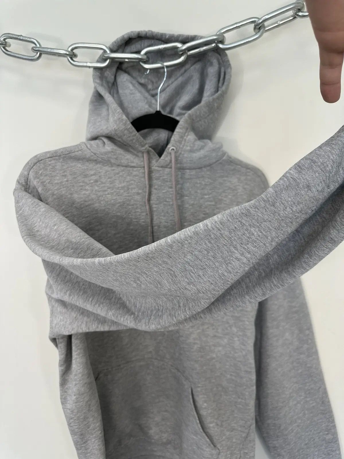 Nike × Vintage Vintage Nike Y2K Embroidered Swoosh Retro Hype Gray Hoodie Size US S / EU 44-46 / 1 - 5 Thumbnail