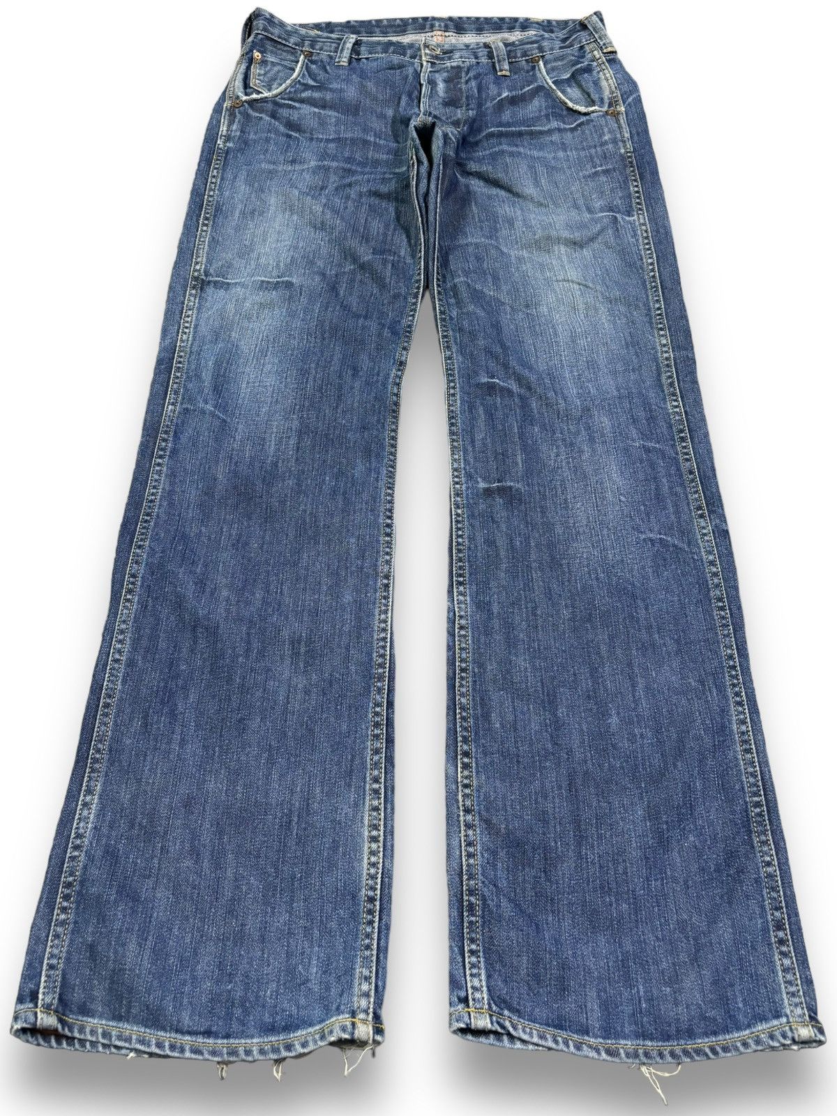 Ralph Lauren Vintage Ralph Lauren Button Fly Blue Faded Loose Fit Jeans Size US 32 / EU 48 - 1 Thumbnail
