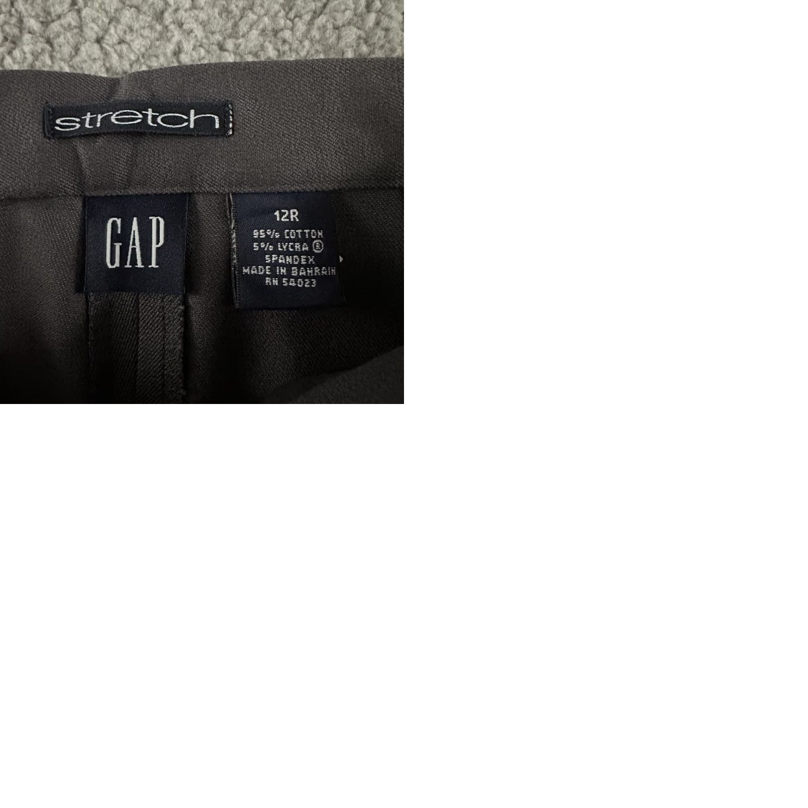 Gap Gap Womens Pants Size 12 Gray High Rise Side Zip Stretch Cotton Blend Size 28" / US 6 / IT 42 - 10 Thumbnail