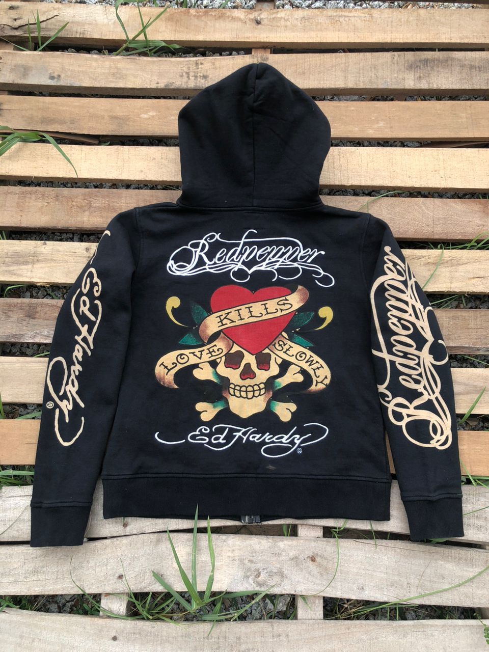 Ed Hardy Ed Hardy X Red Pepper Zipper Hoodie Size XS / US 0-2 / IT 36-38 - 1 Thumbnail