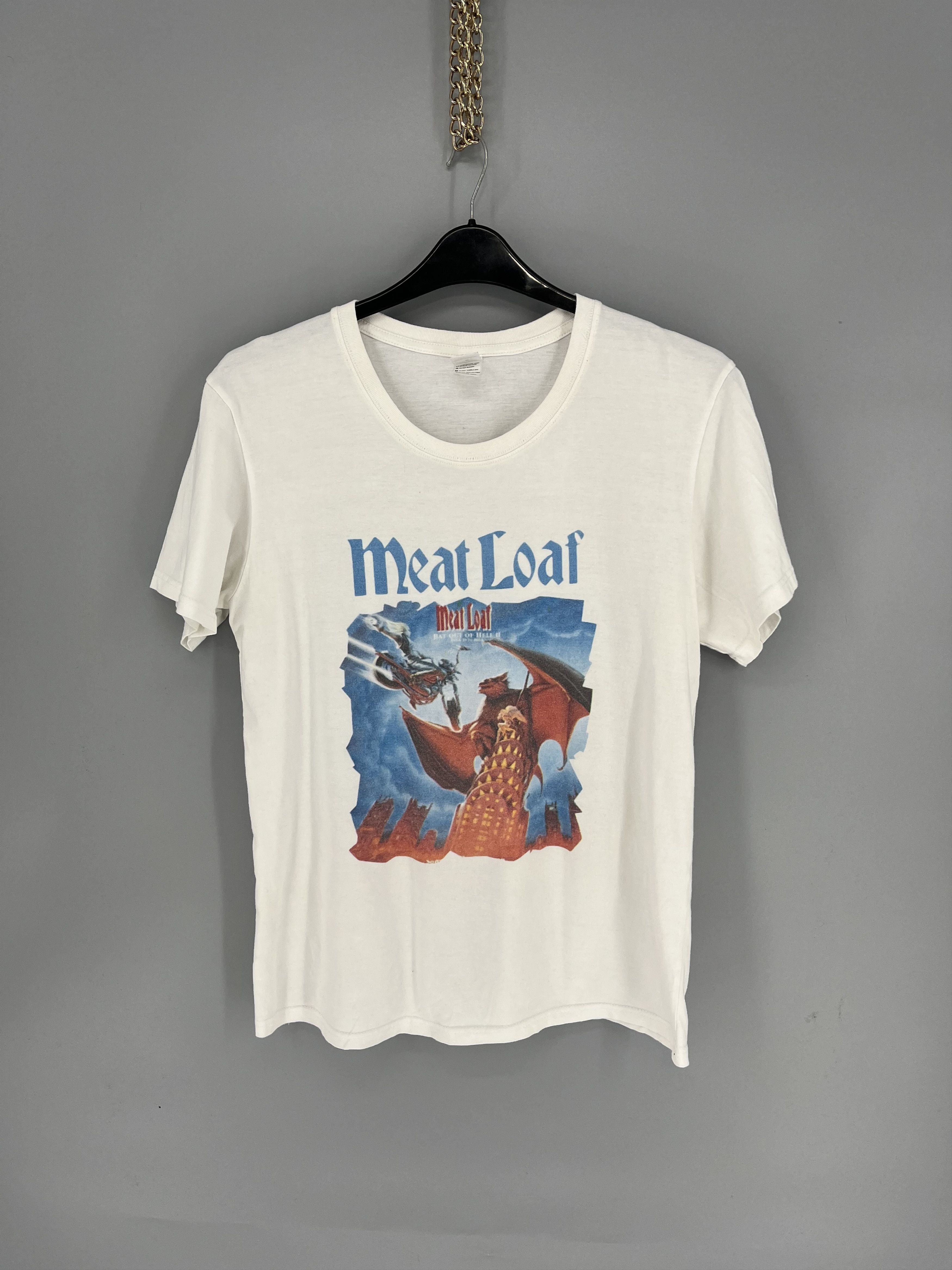 Band Tees × Vintage Vintage 90s Meat Loaf Bat Out Of Hell World Tour Tee Size US M / EU 48-50 / 2 - 1 Thumbnail