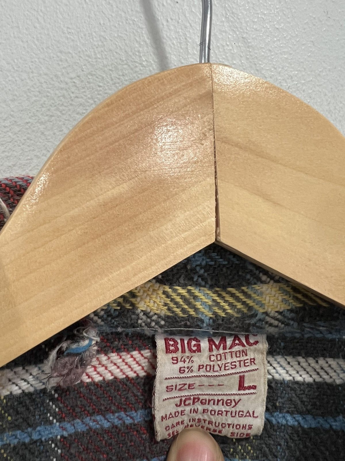 Big Mac Vintage Big Mac Thrashed Flannel Shirt button plaid Size US M / EU 48-50 / 2 - 6 Thumbnail