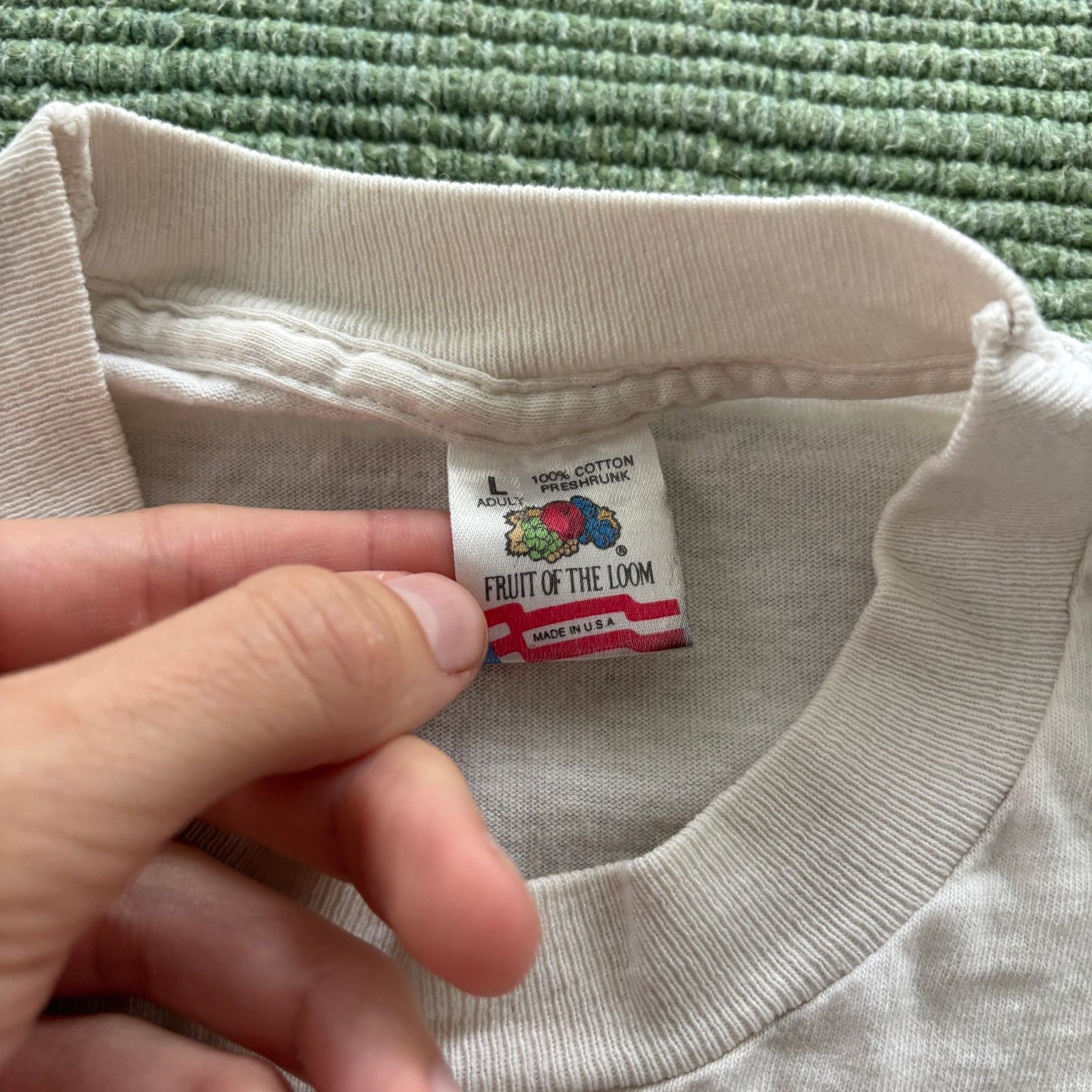 Fruit Of The Loom × Vintage Vintage 90s "Philosofishing" Tee Shirt, Fishing Philosophy T Size US XL / EU 56 / 4 - 5 Thumbnail