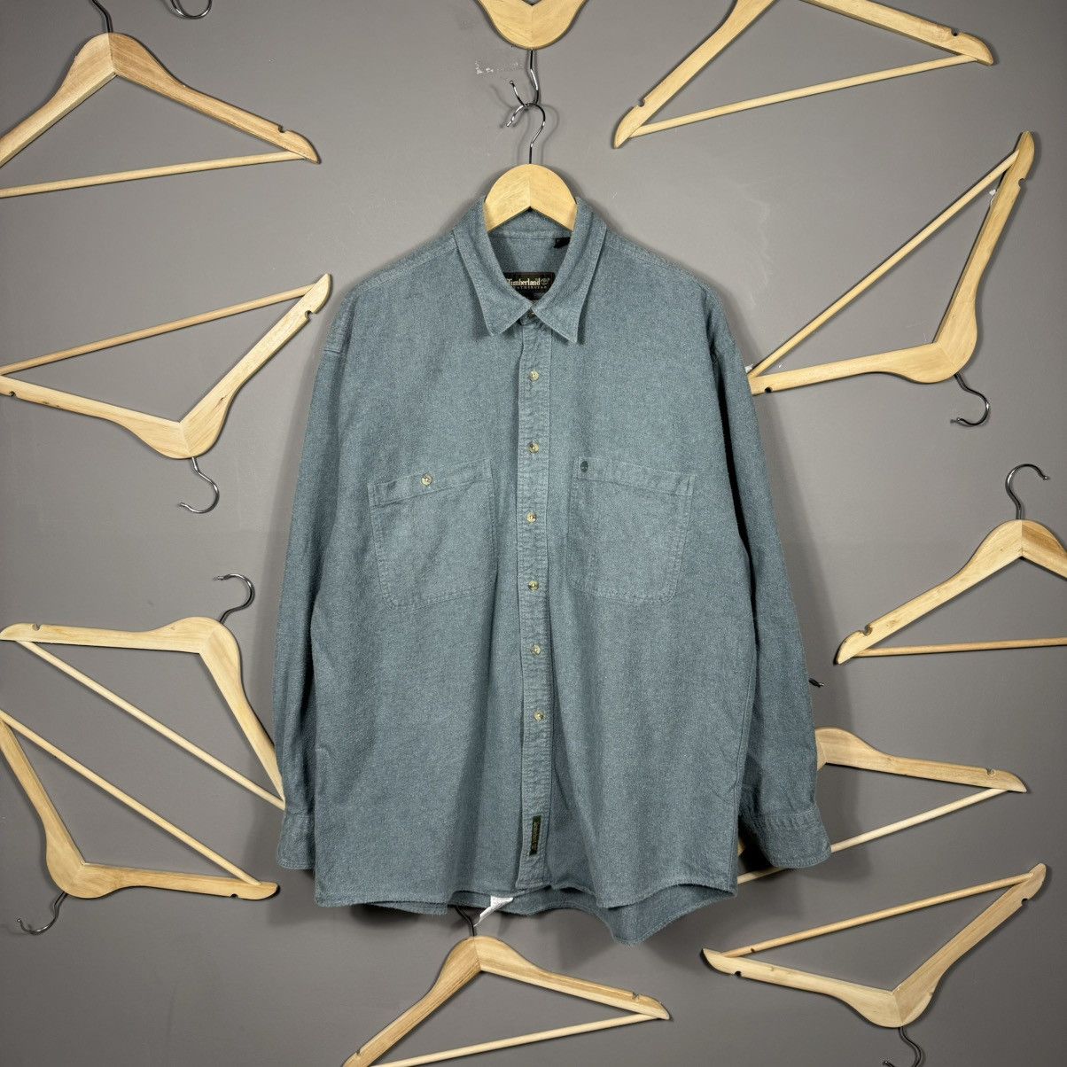 Timberland × Vintage Timberland 1994 Plaid Flannel Travis Scott Style Shirt Size US XL / EU 56 / 4 - 1 Thumbnail