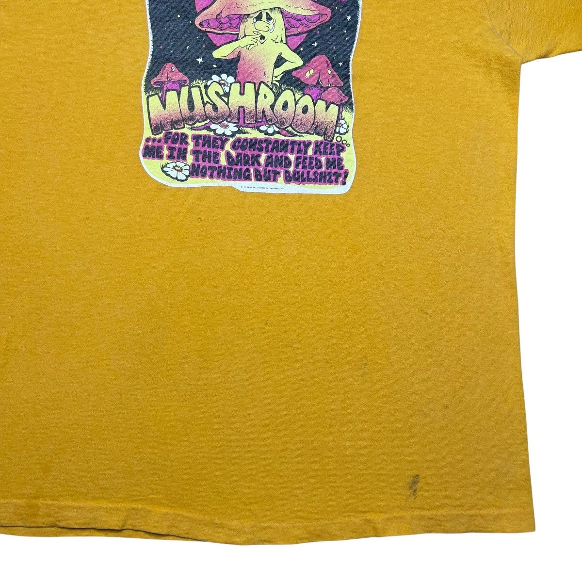 Other Vintage 70s I Must Be A Mushroom Magic Mushroom Graphic Tee Size US L / EU 52-54 / 3 - 7 Thumbnail