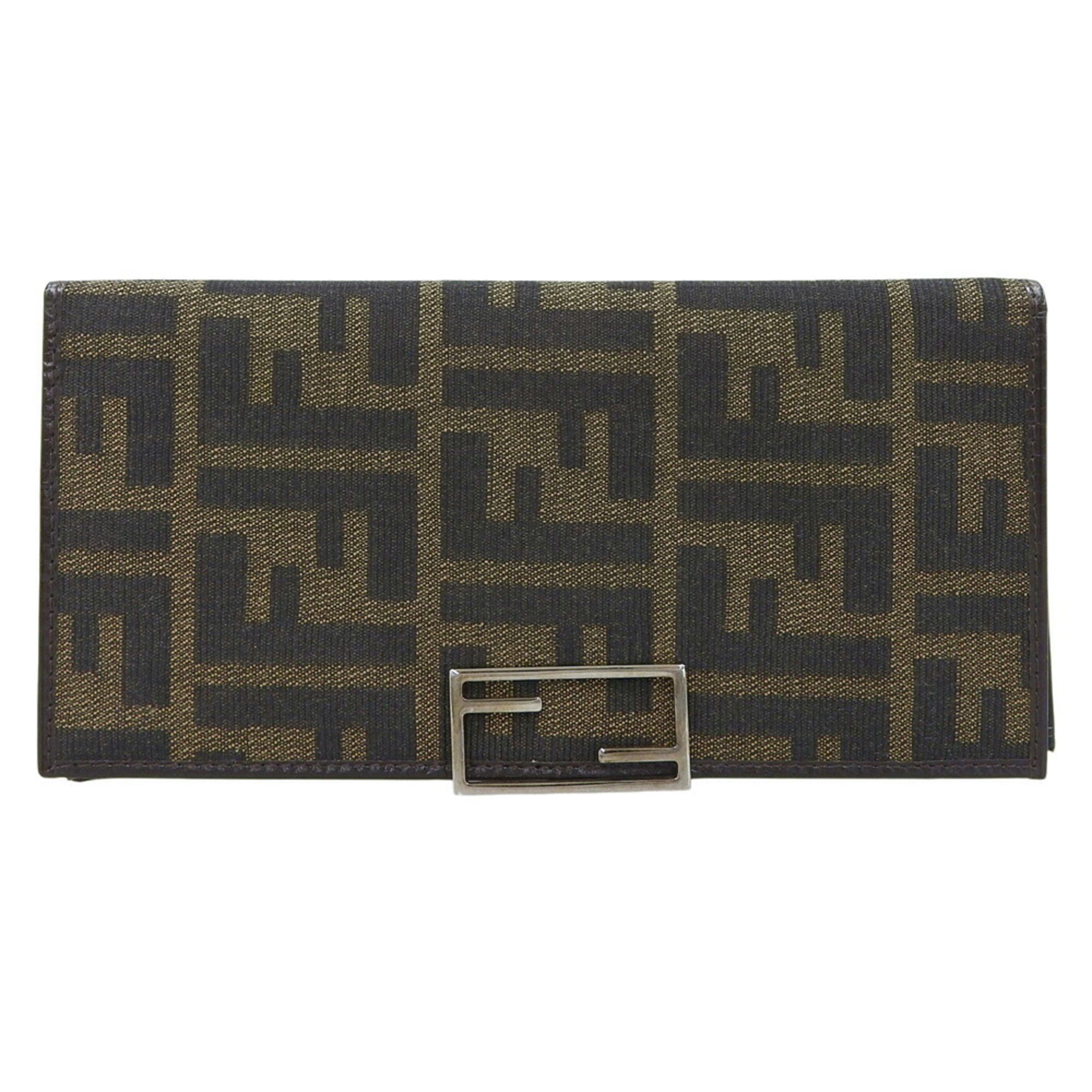Fendi Fendi Zucca pattern long wallet 15827 canvas brown FF Size ONE SIZE - 1 Thumbnail