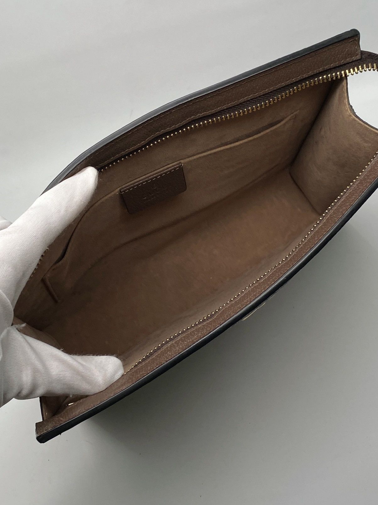 Gucci Gucci GG Supreme Fabric clutch with iconic Web Band Size ONE SIZE - 12 Thumbnail