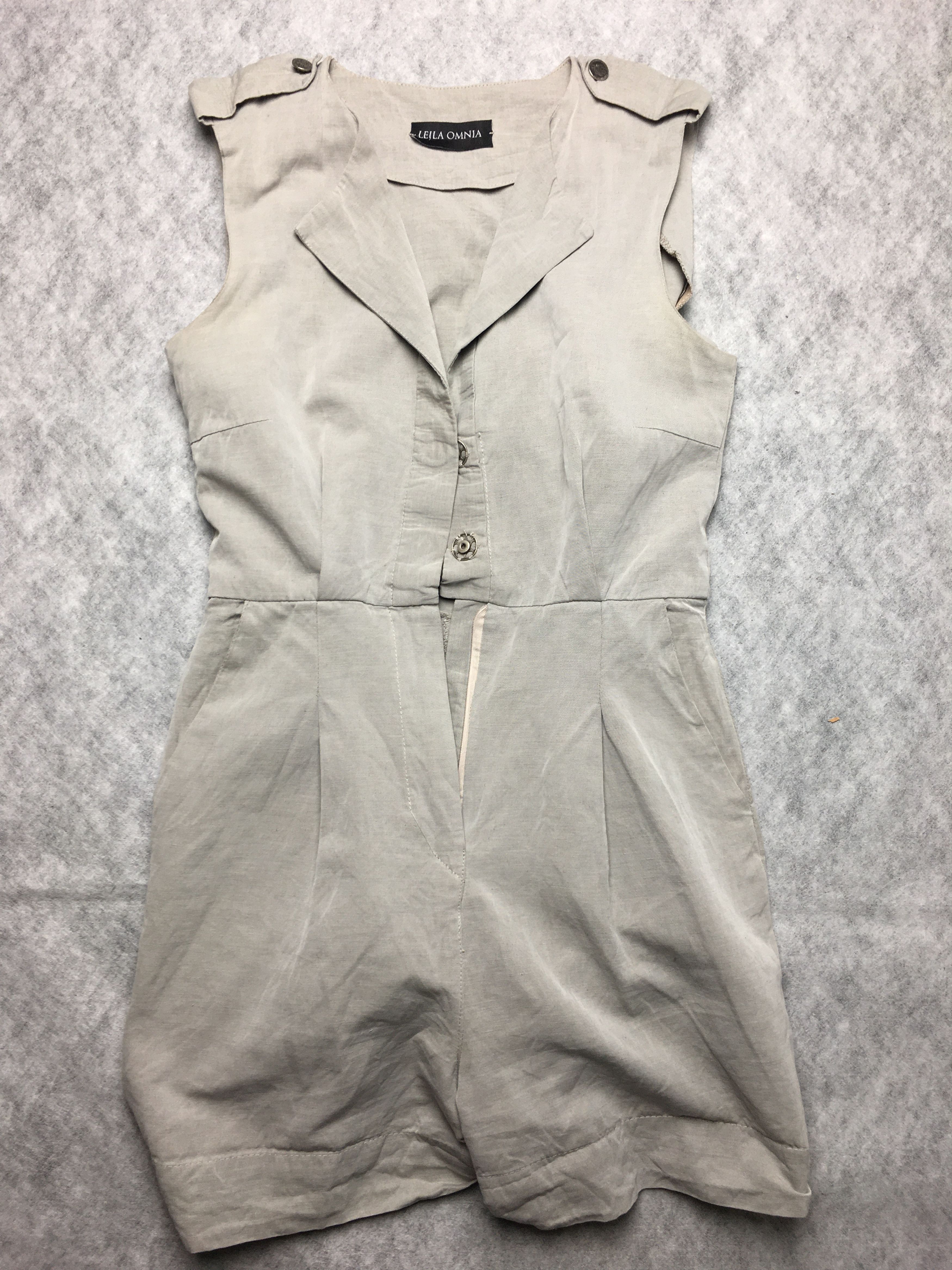 Other Lejla Omnia Switzerland Linen Shorts Jumpsuit Size 28" / US 6 / IT 42 - 5 Thumbnail
