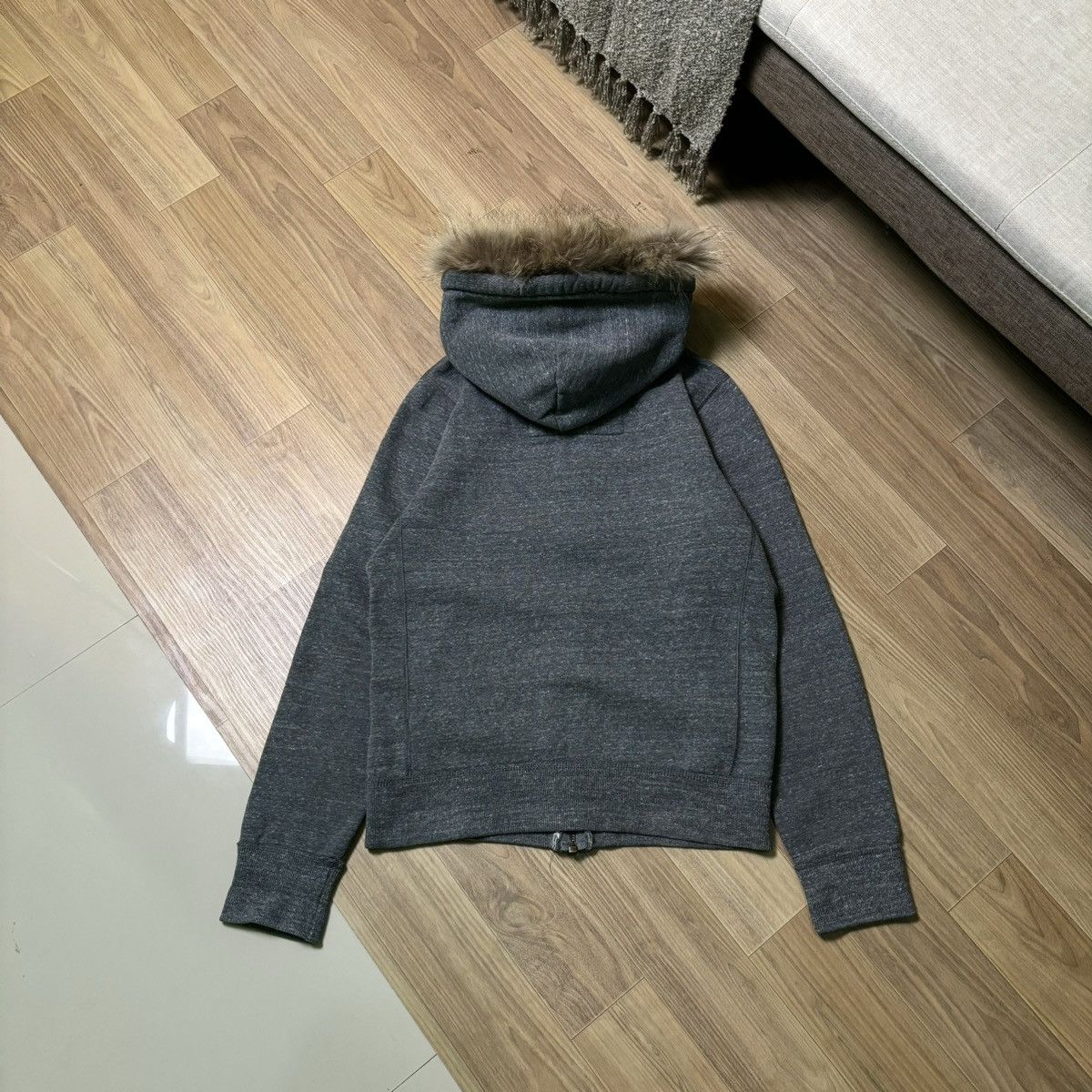 14th Addiction × If Six Was Nine × Le Grande Bleu (L.G.B.) Abercrombie & fitch Fur jacket hoodie IfSixWasNine LGB Style Size US M / EU 48-50 / 2 - 2 Thumbnail