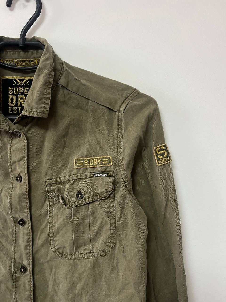 Superdry Vintage Super Dry Military Army Jacket Green US 2 EU 34 Size XS / US 0-2 / IT 36-38 - 7 Thumbnail