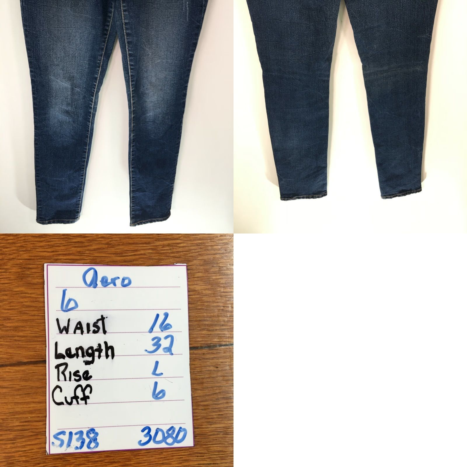 Vintage VINTAGE Aéropostale Bayla Skinny Jeans Women 32x32 Blue Denim Stretch Size 6 90s City College Skinny Jeans Size 28" / US 6 / IT 42 - 8 Thumbnail