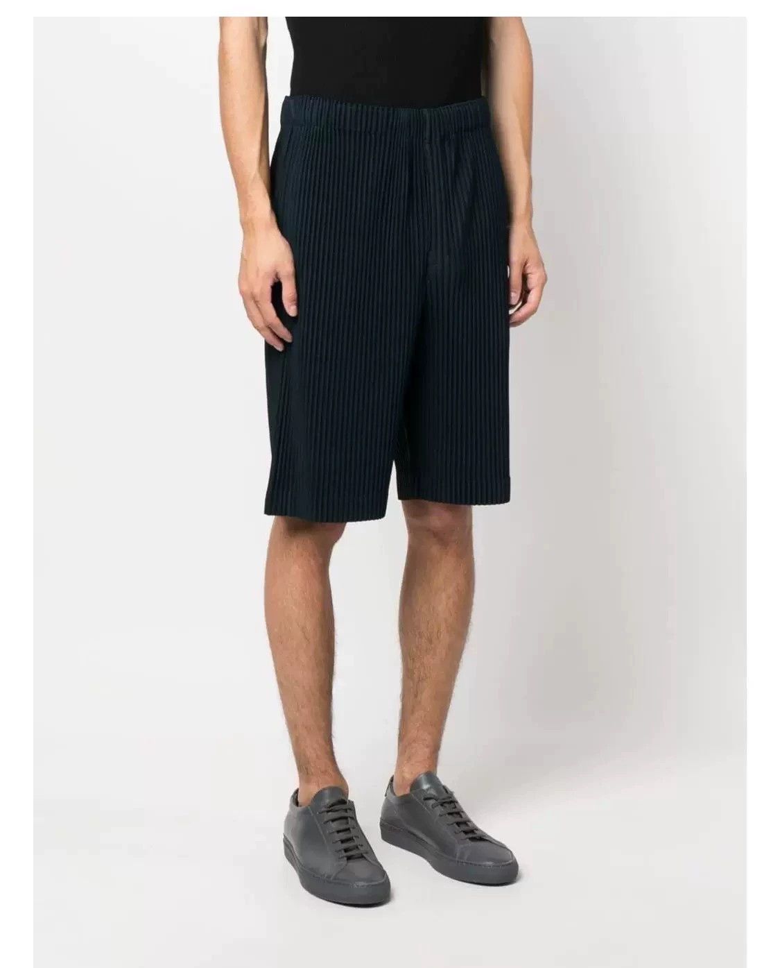 Issey Miyake Issey Miyake Homme Plisse Pleated Bermuda Shorts 3 New Size US 34 / EU 50 - 1 Thumbnail