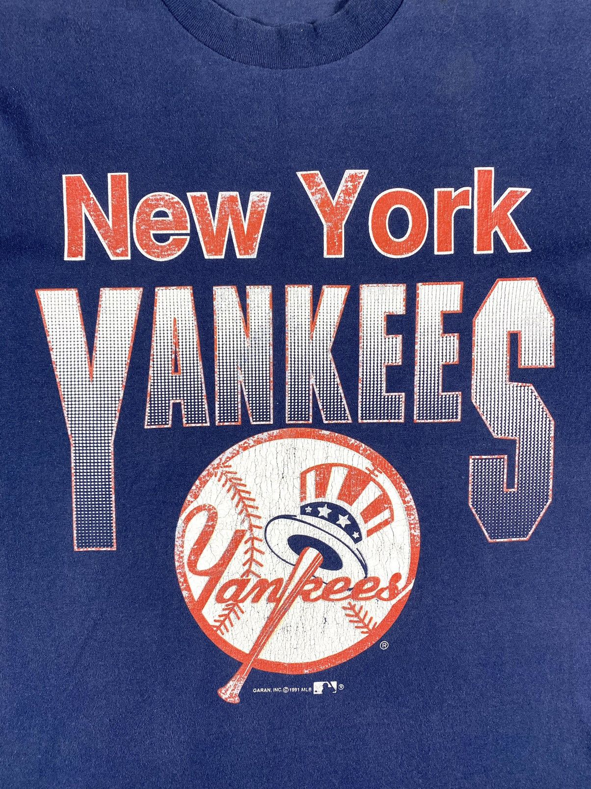 New York Yankees Rare! Vintage New York Yankees 1991 T Shirt Made USA NFL Pro Size US XL / EU 56 / 4 - 3 Thumbnail