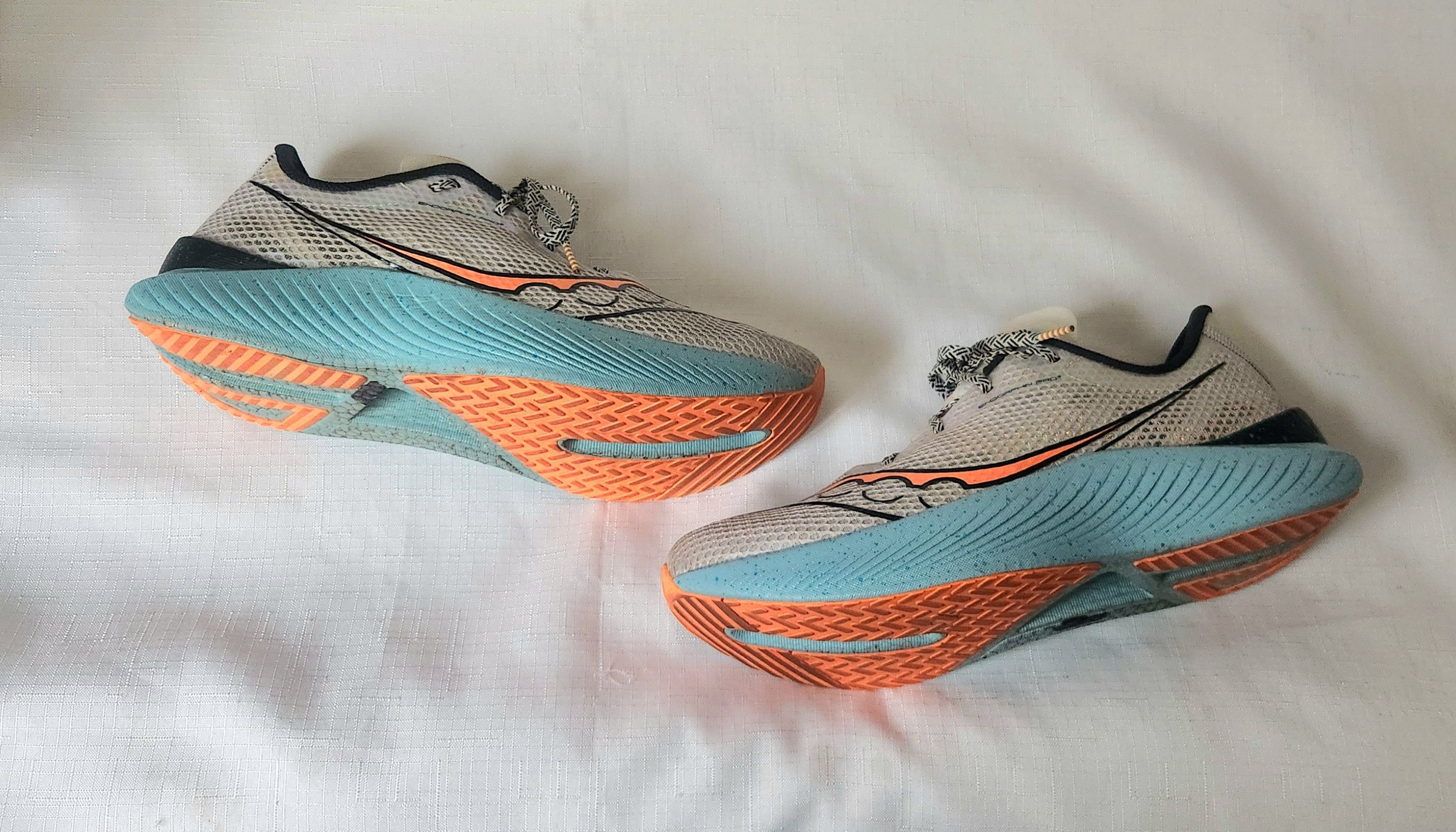 Saucony Saucony Endorphin Pro 3 Fog/ Vizi Orange 2023 (S20755-25) Size US 11.5 / EU 44-45 - 5 Thumbnail