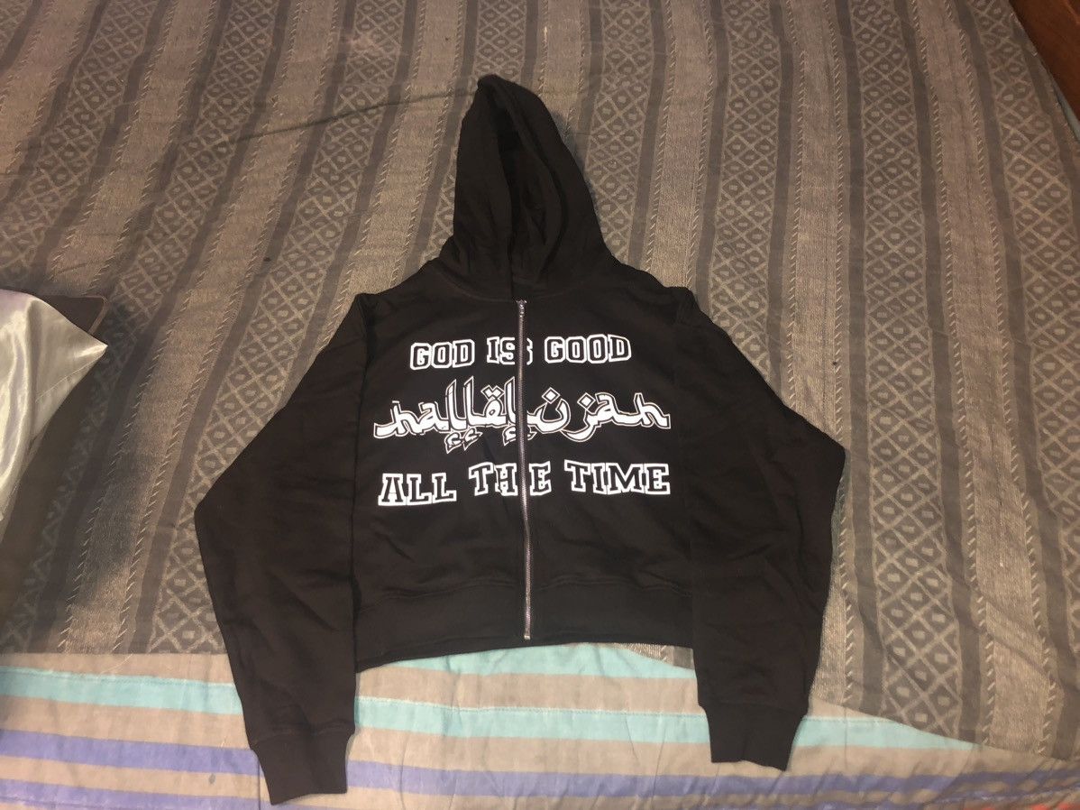 Rap Tees God Zip Hoodie Size US XXL / EU 58 / 5 - 6 Thumbnail
