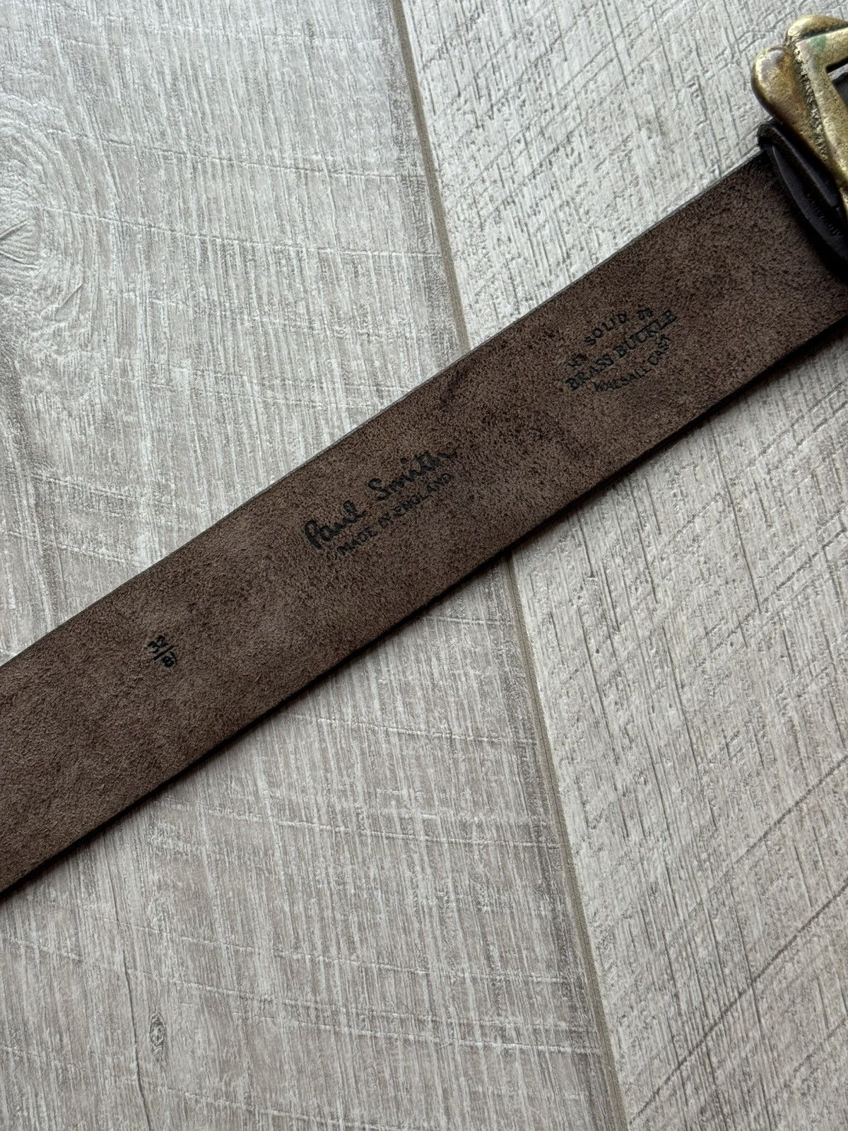 Paul Smith Paul Smith England Leather Belt Designer Buckle Burnt Effect Size ONE SIZE - 10 Thumbnail