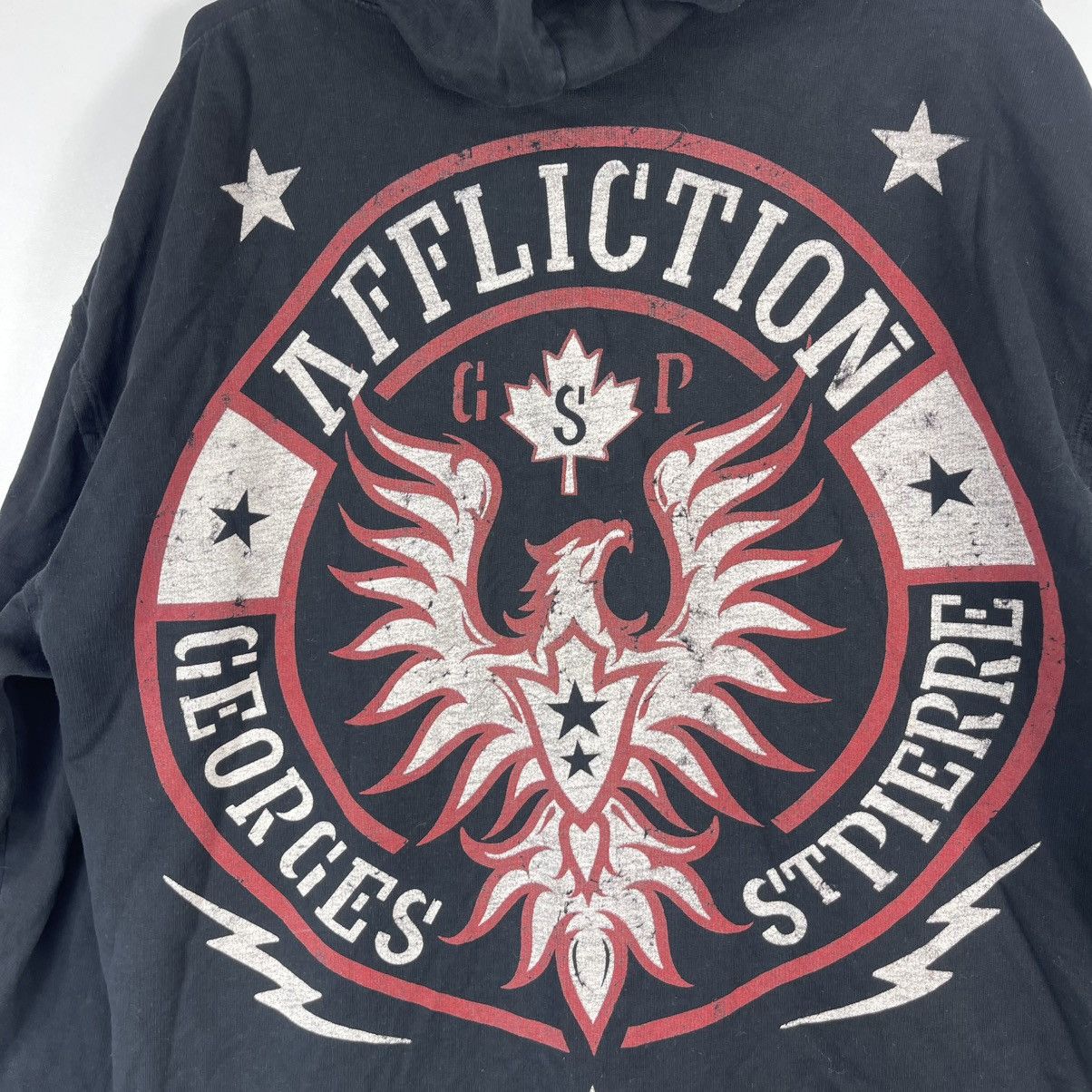 Affliction Vintage Y2K Affliction Hoodie Skull Grunge Cybergoth Biker Size US M / EU 48-50 / 2 - 6 Thumbnail