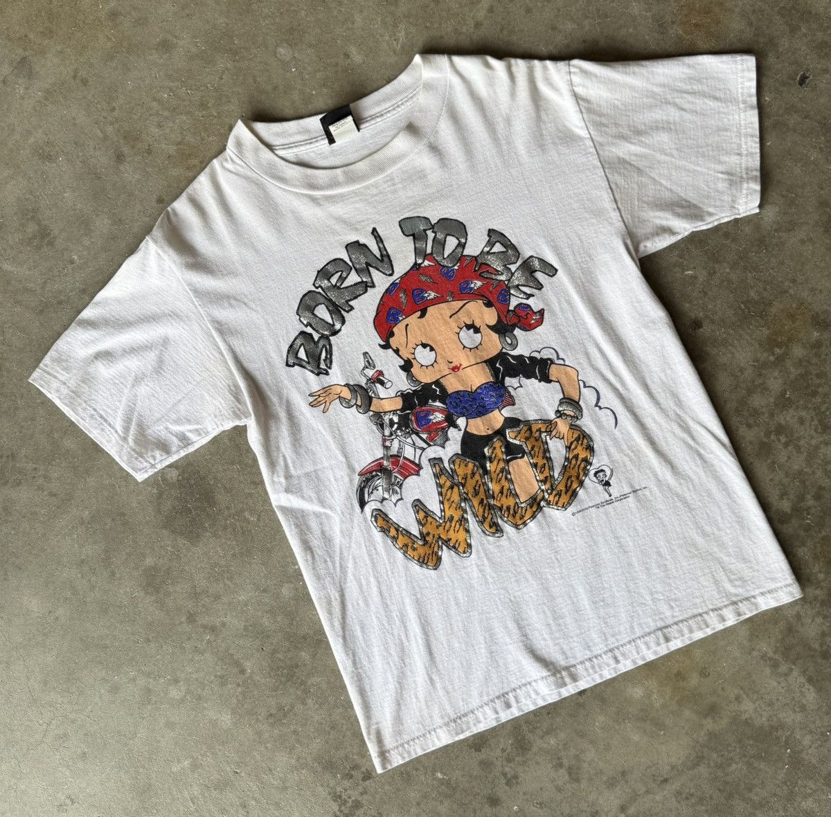 Betty Boop x Born to be Wild T Shirt Size Medium