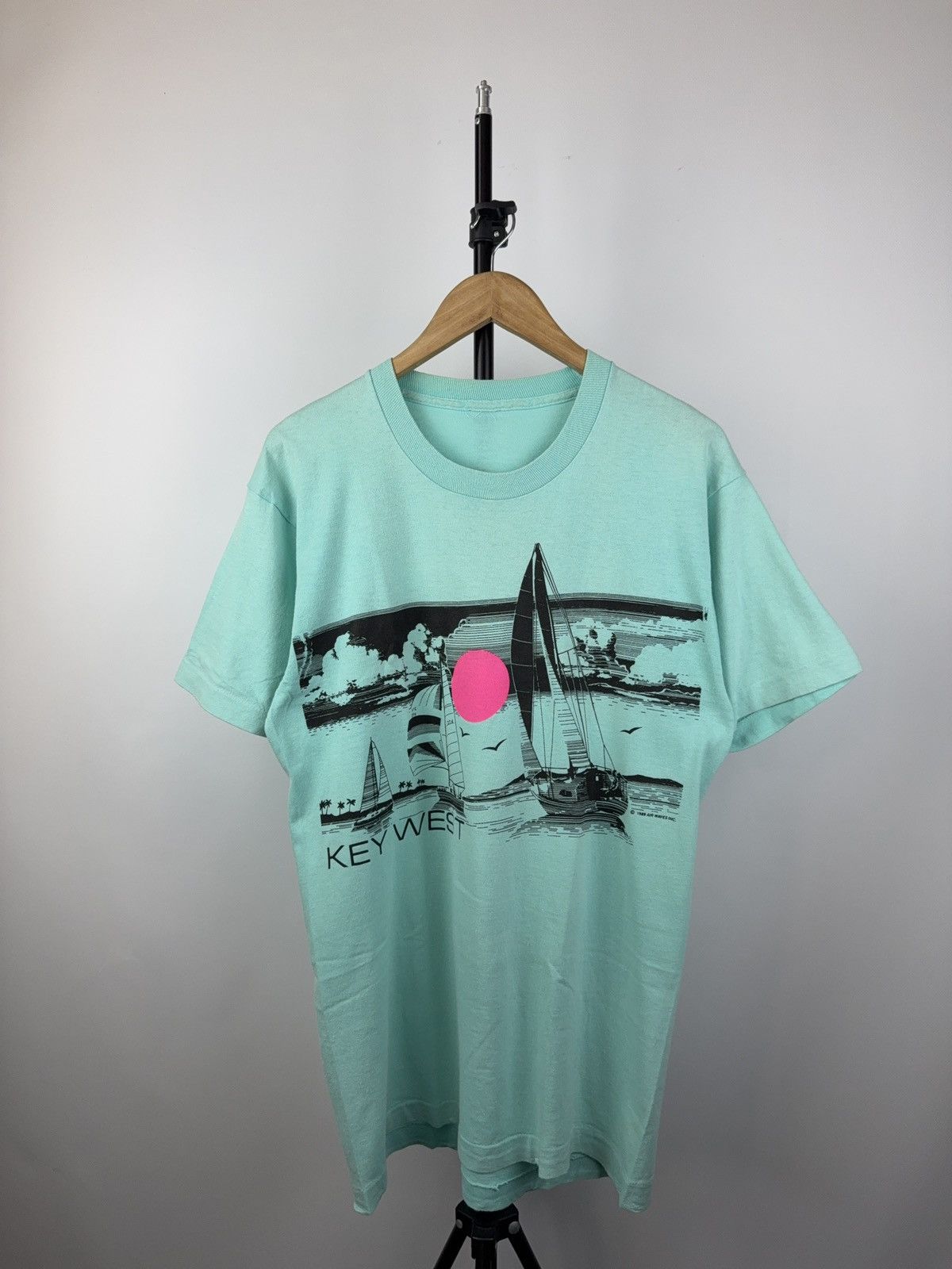 Vintage Vintage 1989 Key West USA Beach logo Graphic T-Shirt Size US L / EU 52-54 / 3 - 1 Thumbnail