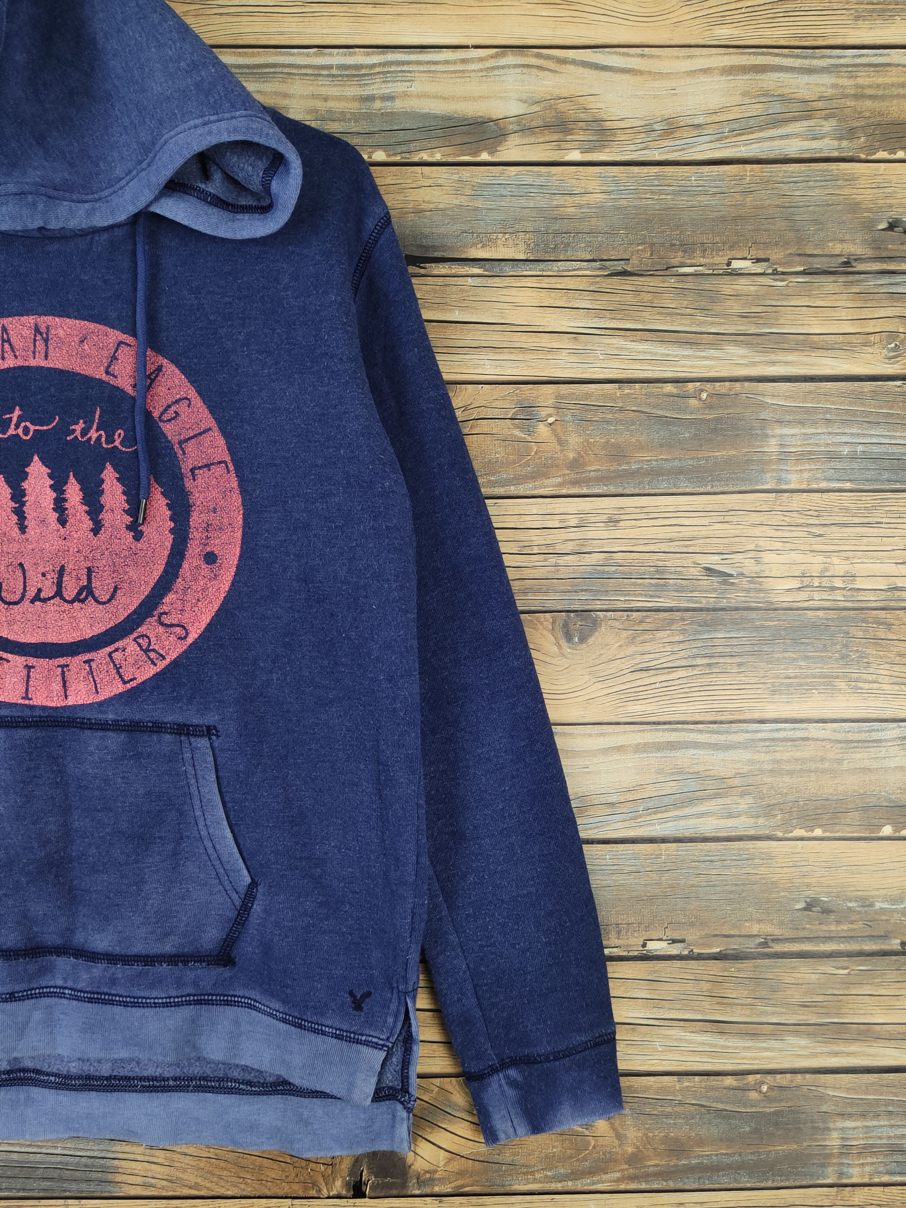 American Eagle Outfitters × Japanese Brand × Vintage American Eagle Outfitters Navy Hoodie Sweatshirts #W1126 Size US S / EU 44-46 / 1 - 6 Thumbnail
