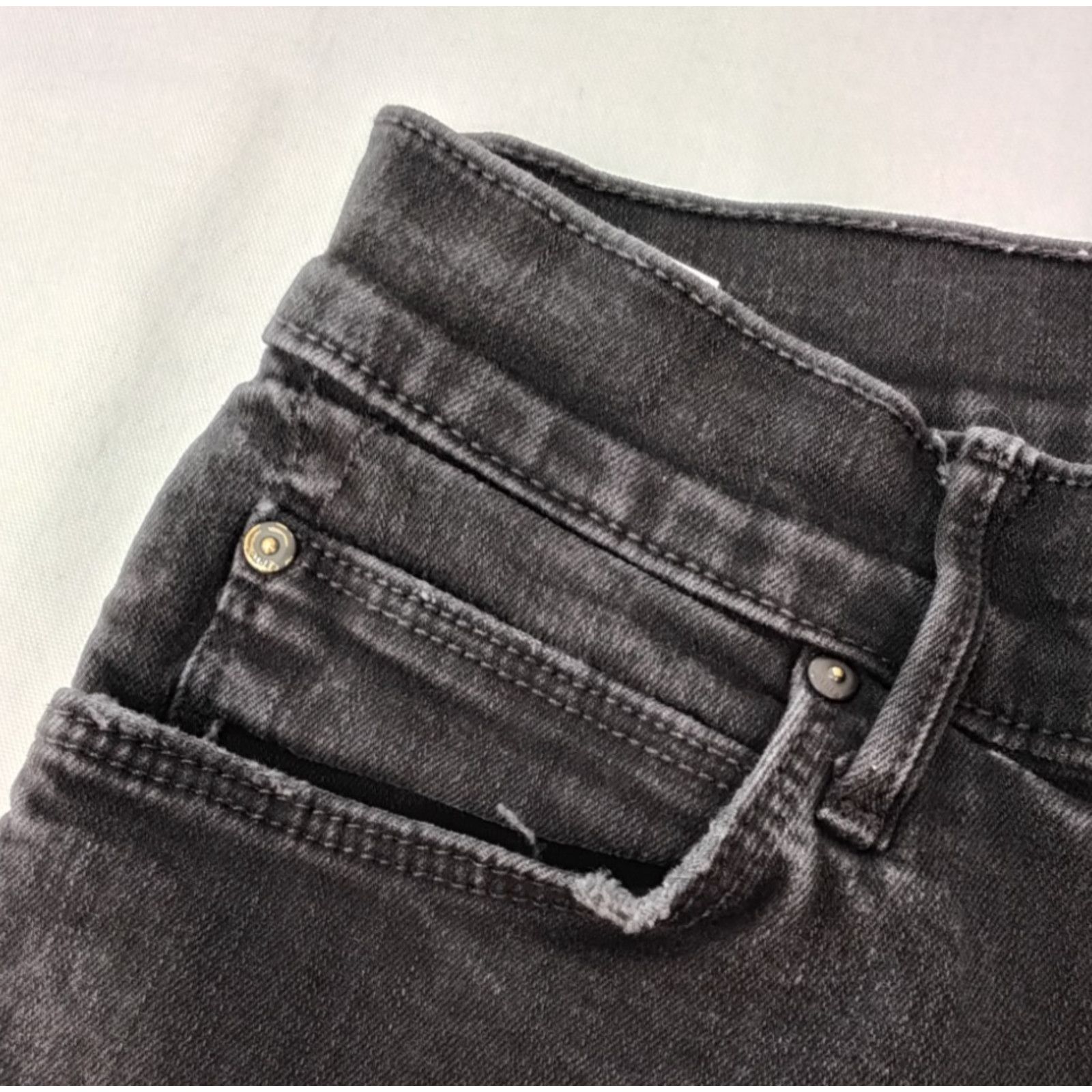 MOTHER Mother The Stunner Ankle Step Fray Jeans Women's 28 Black Size 28" / US 6 / IT 42 - 6 Thumbnail