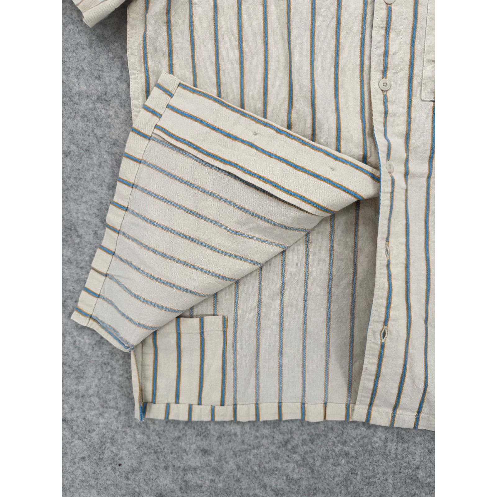 Prana NWT prAna Slim Canvas Mantra Striped Heritage Button Shirt Size US S / EU 44-46 / 1 - 6 Thumbnail