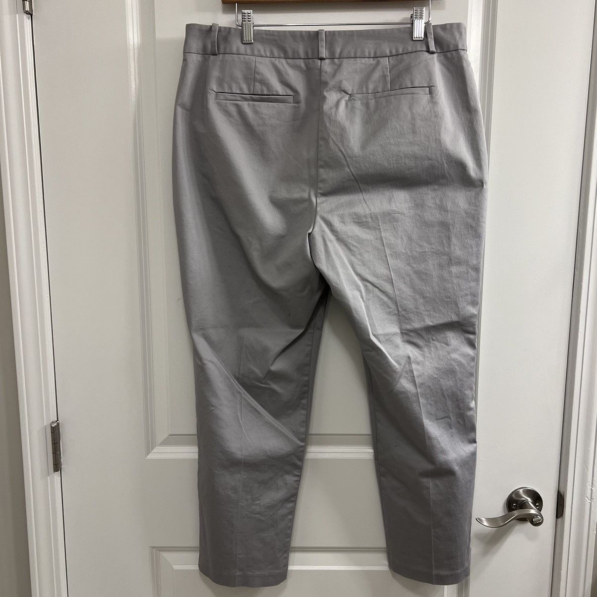Other Liz Claiborne Women Pants 14 Gray Cotton Blend Straight Size 36" / US 14 / IT 50 - 4 Thumbnail