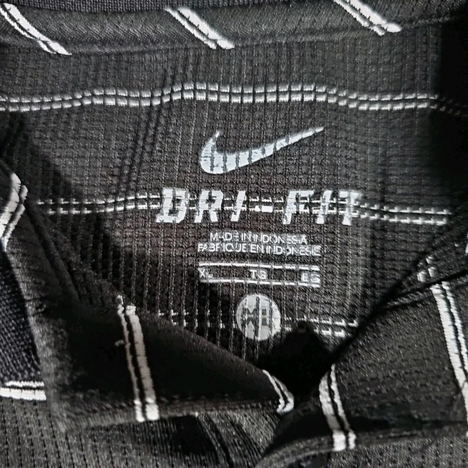 Nike Nike Dri-Fit Black XL Striped Polo Size US XL / EU 56 / 4 - 3 Thumbnail