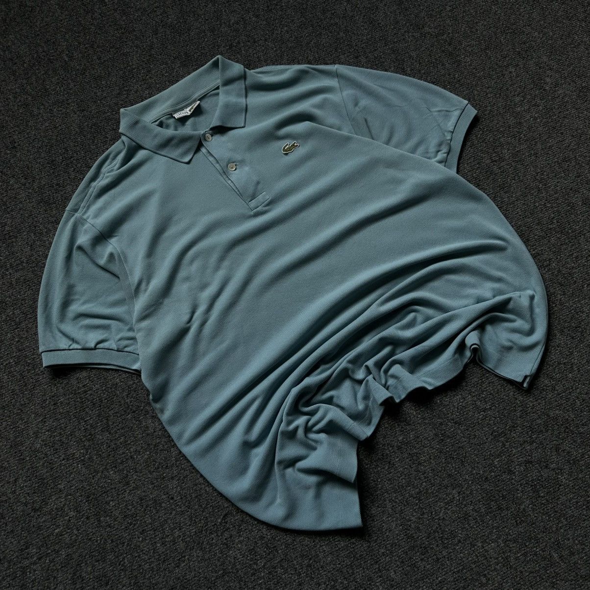 Vintage Chemise Lacoste Polo Shirt Made in France Blue