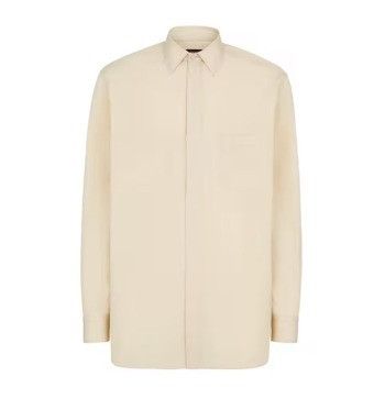 image of Fendi O1Loc1C0124 Shirt In White, Men's (Size Large)