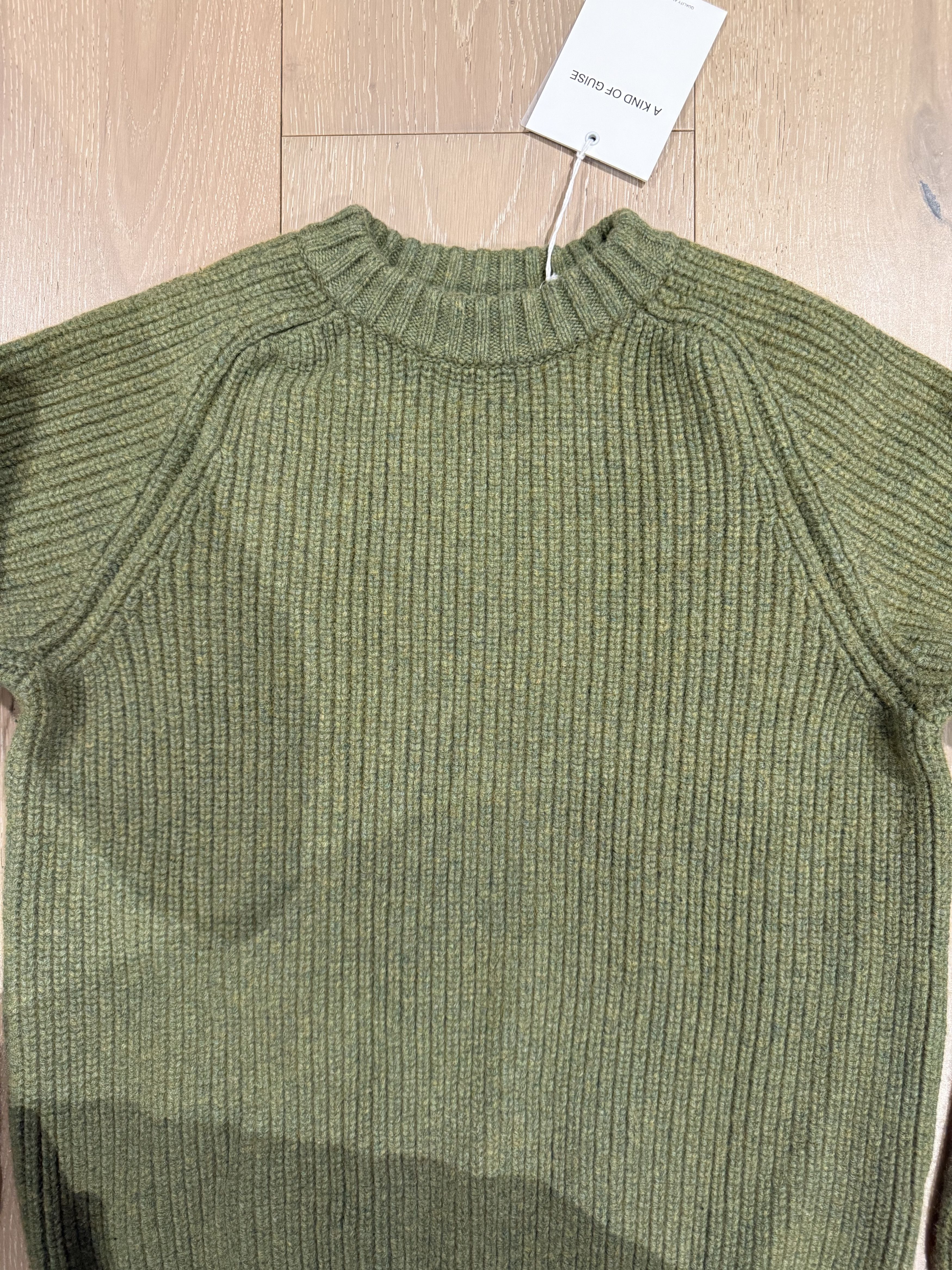 A Kind Of Guise 💚 AW22 A Kind Of Guise Badger Knit Sweater Thyme Melange Size US M / EU 48-50 / 2 - 12 Thumbnail