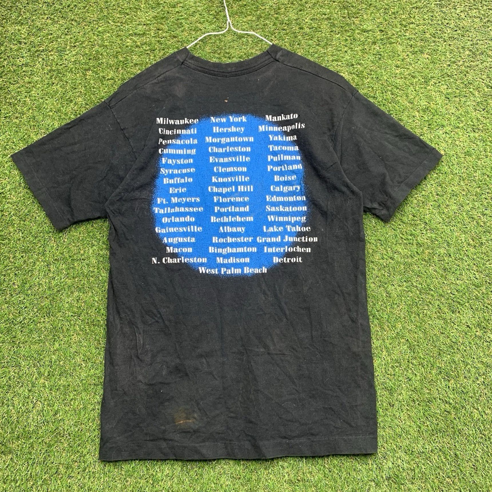 Hanes VINTAGE VINCE GILL TOUR Shirt Black Mens Large L 90s Single Stitch Size US L / EU 52-54 / 3 - 2 Thumbnail