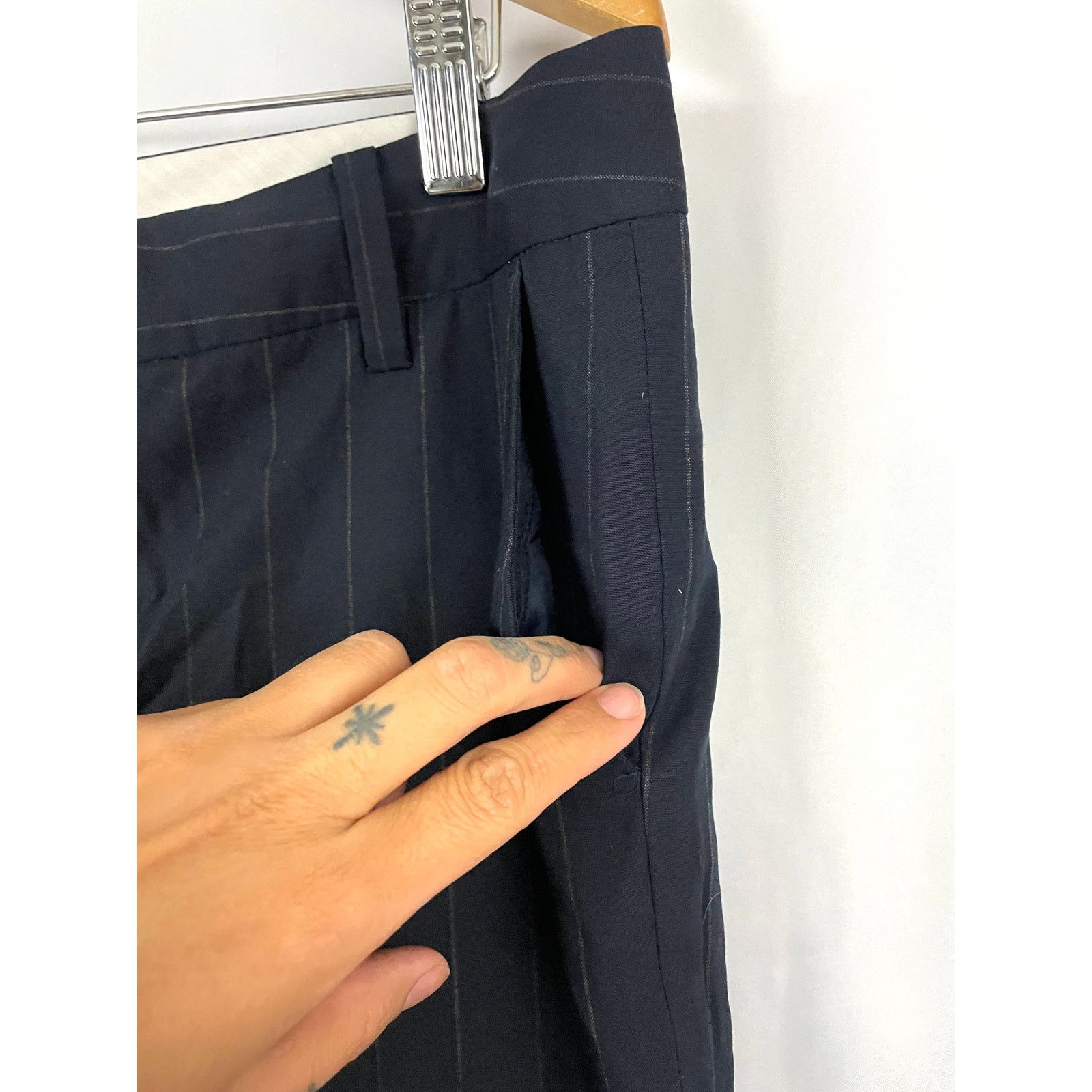 Banana Republic Banana Republic Pants Black Size 10R Wool Blend Lined Size 32" / US 10 / IT 46 - 6 Thumbnail