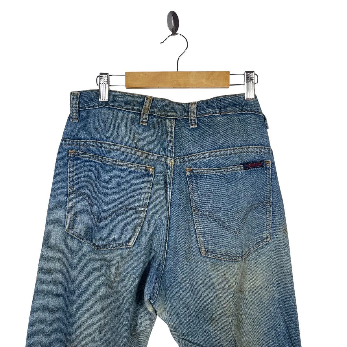 Vintage Vintage Cowden Made in USA Faded Blue Denim Jeans Distressed Size US 29 - 6 Thumbnail