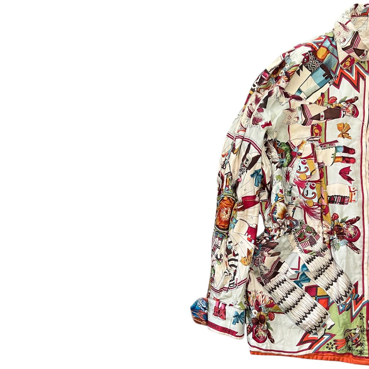 HERMES 90s MARGIELA Vintage Reversible Silk Jacket