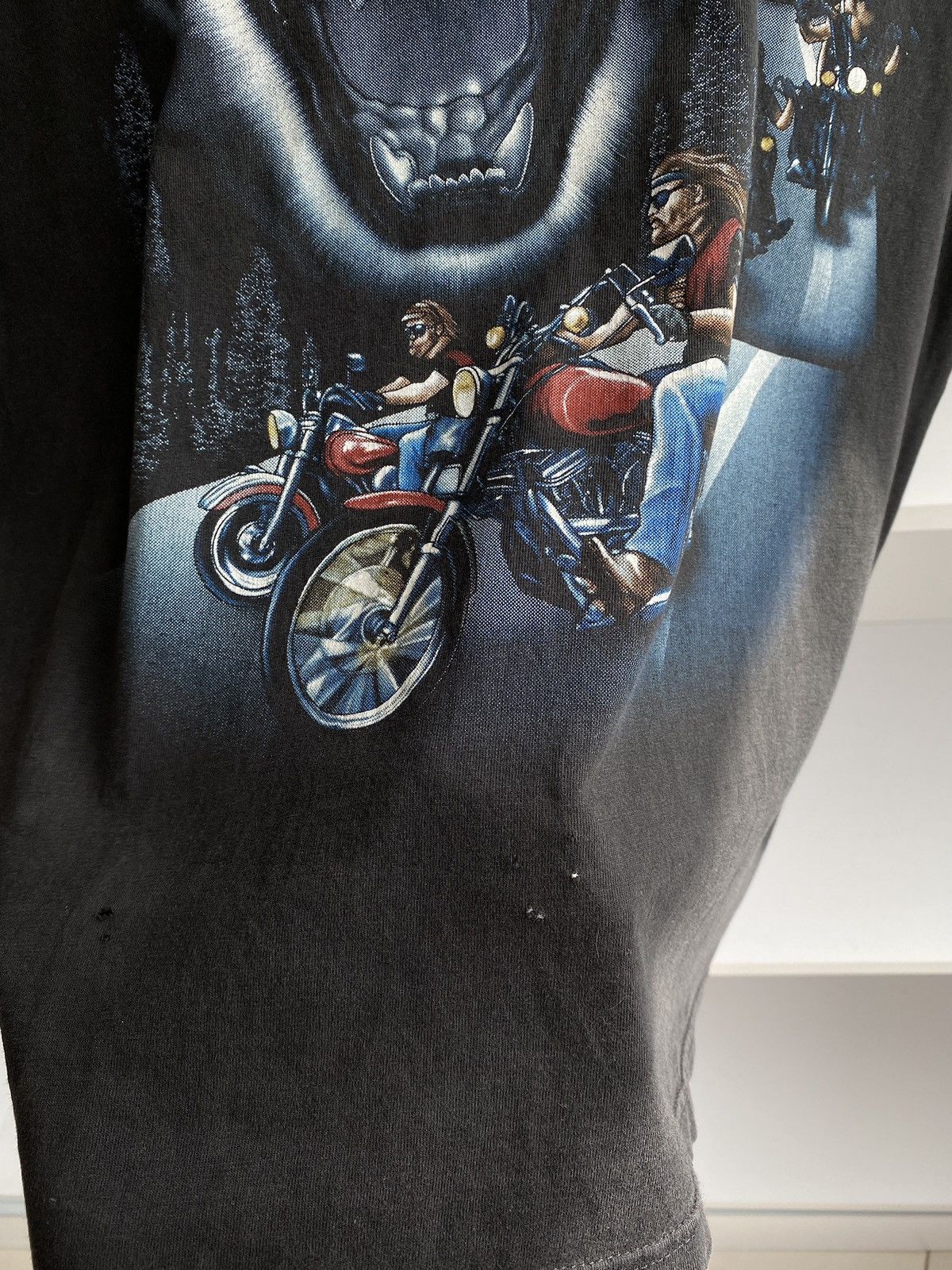 Harley Davidson × Vintage Harley Davidson tee 3D style moon night cat Size US M / EU 48-50 / 2 - 5 Thumbnail